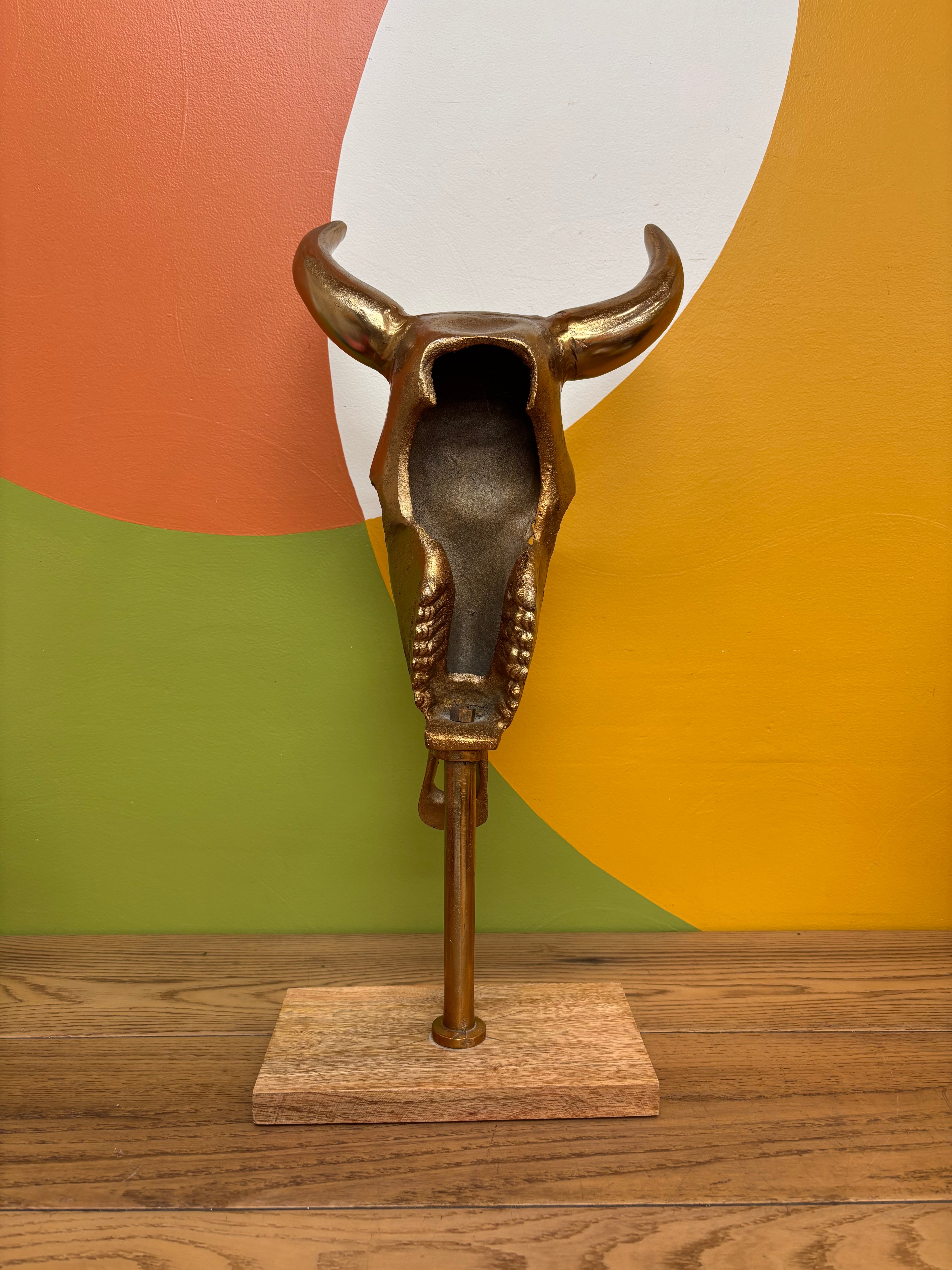 Gold Cow Sculpture