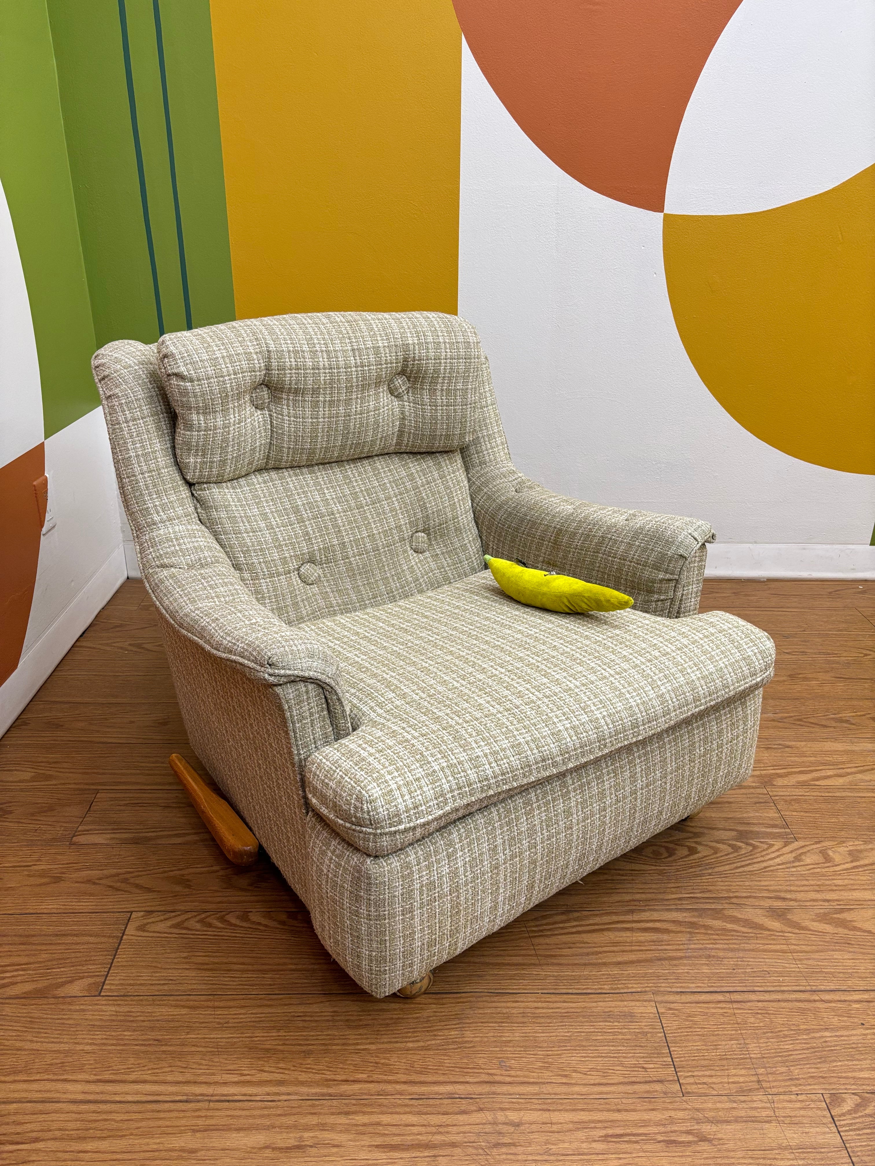 Tweed Reclining Armchair