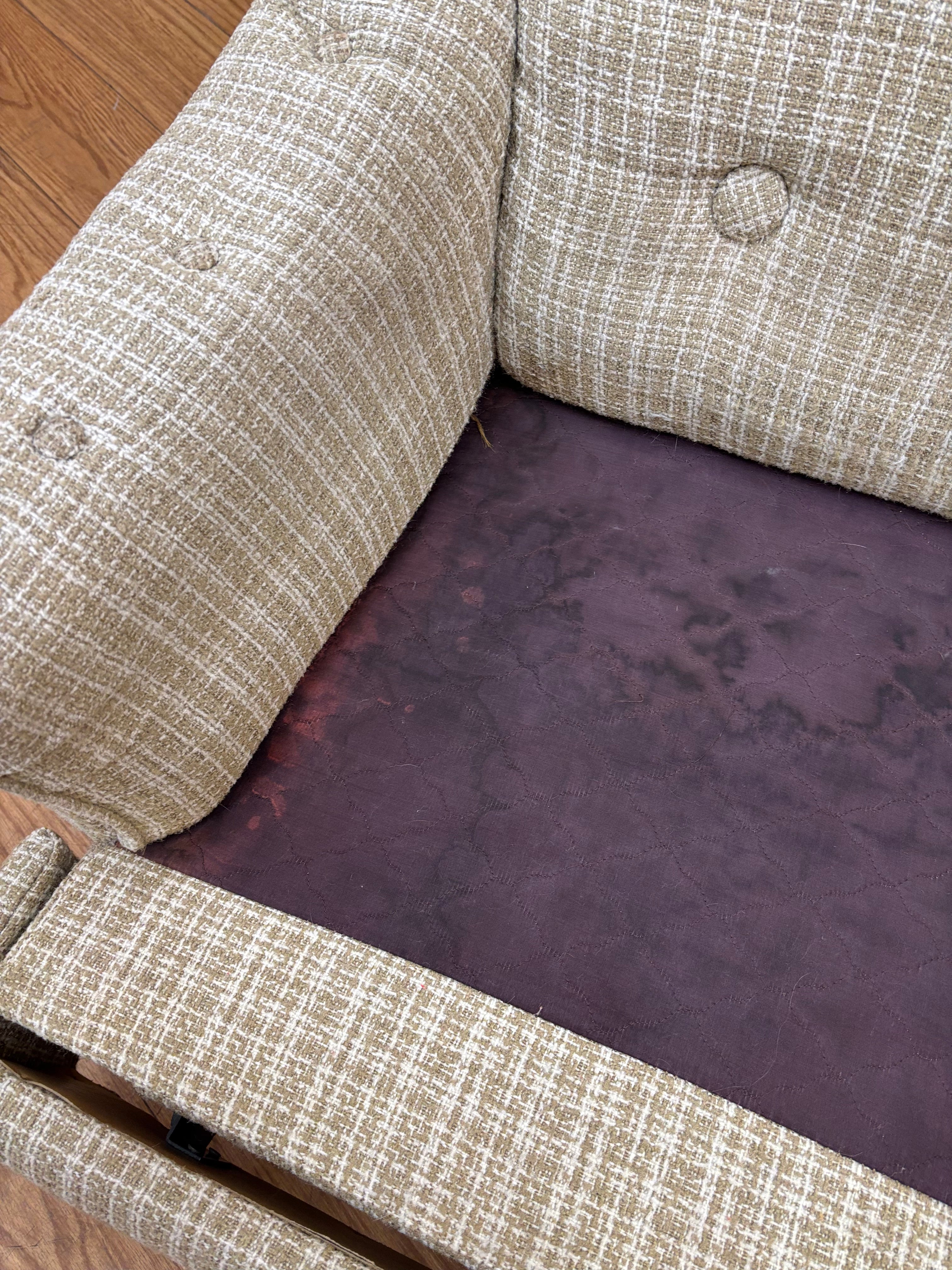 Tweed Reclining Armchair