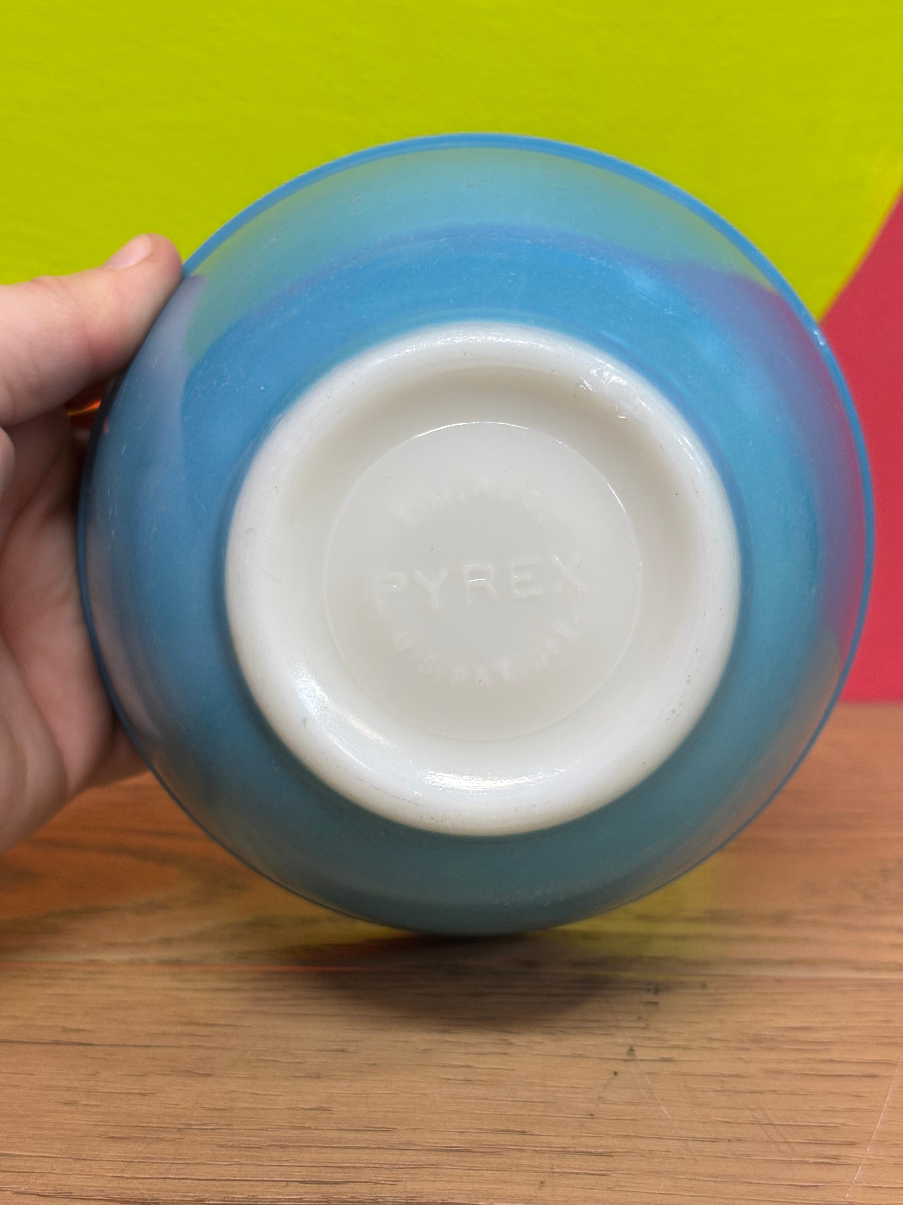 Small Blue Pyrex Bowl