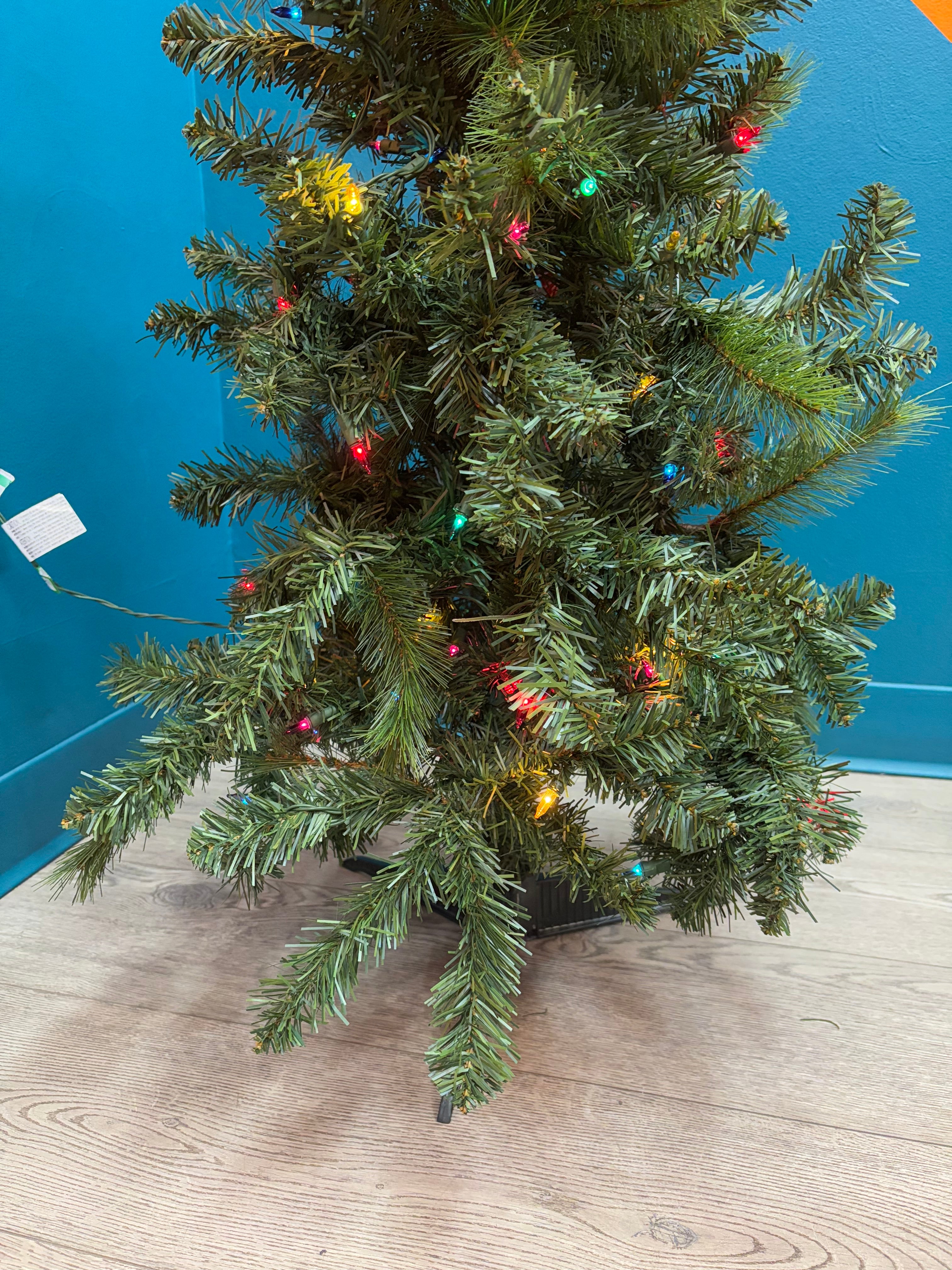 Small Artificial Tree with Lights