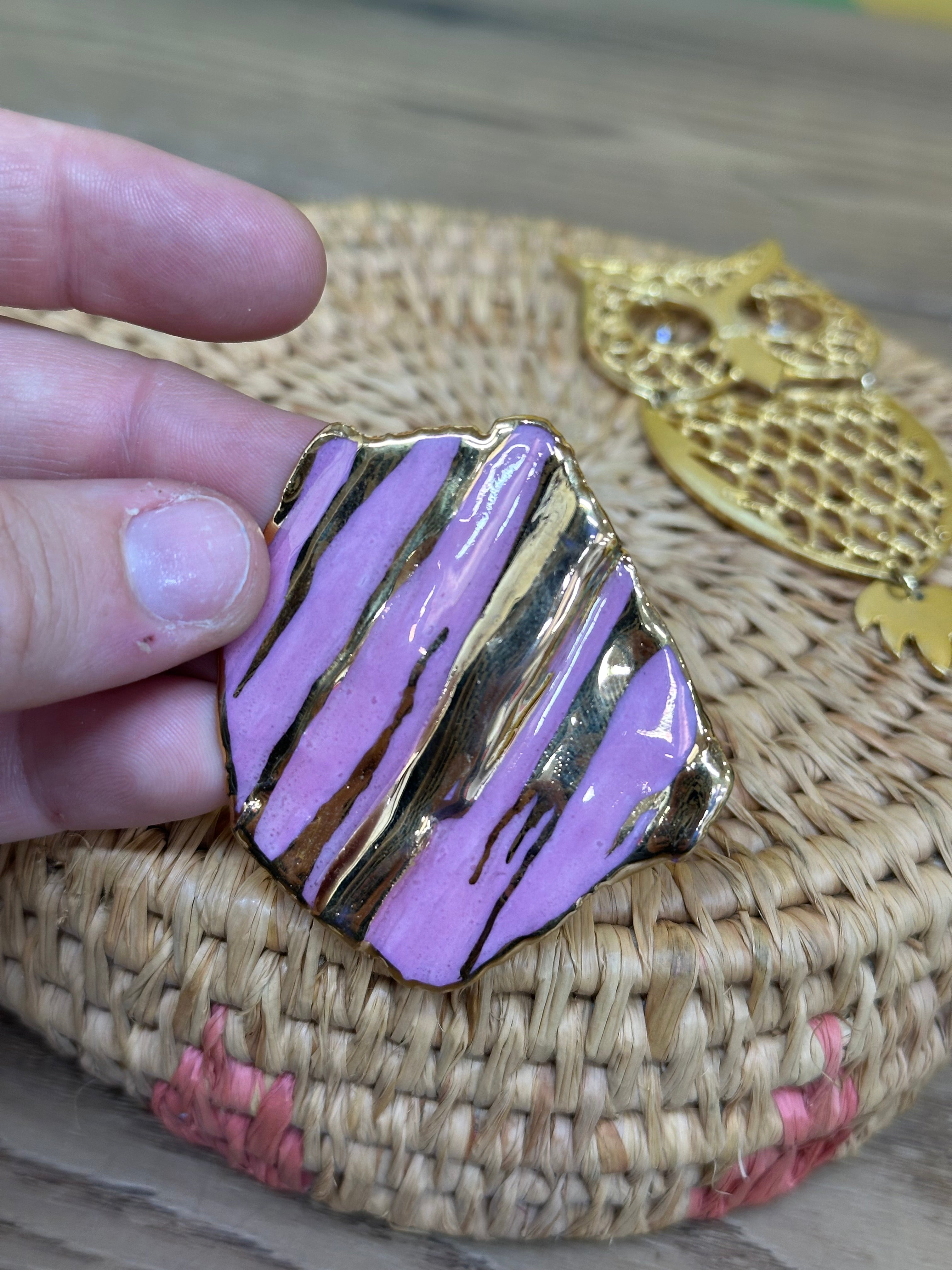 Bundle of Gold Tone Brooches