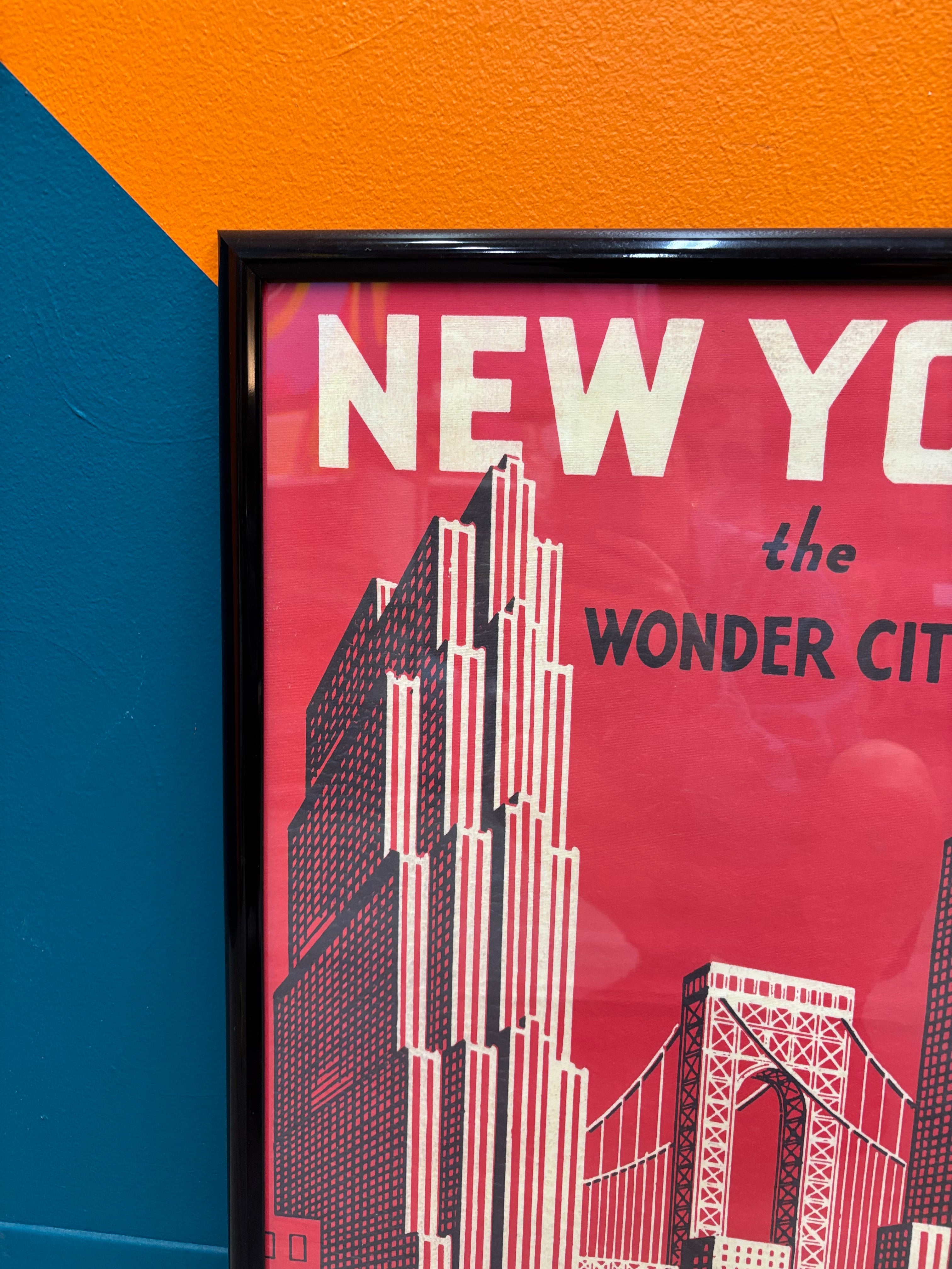 Framed New York Poster
