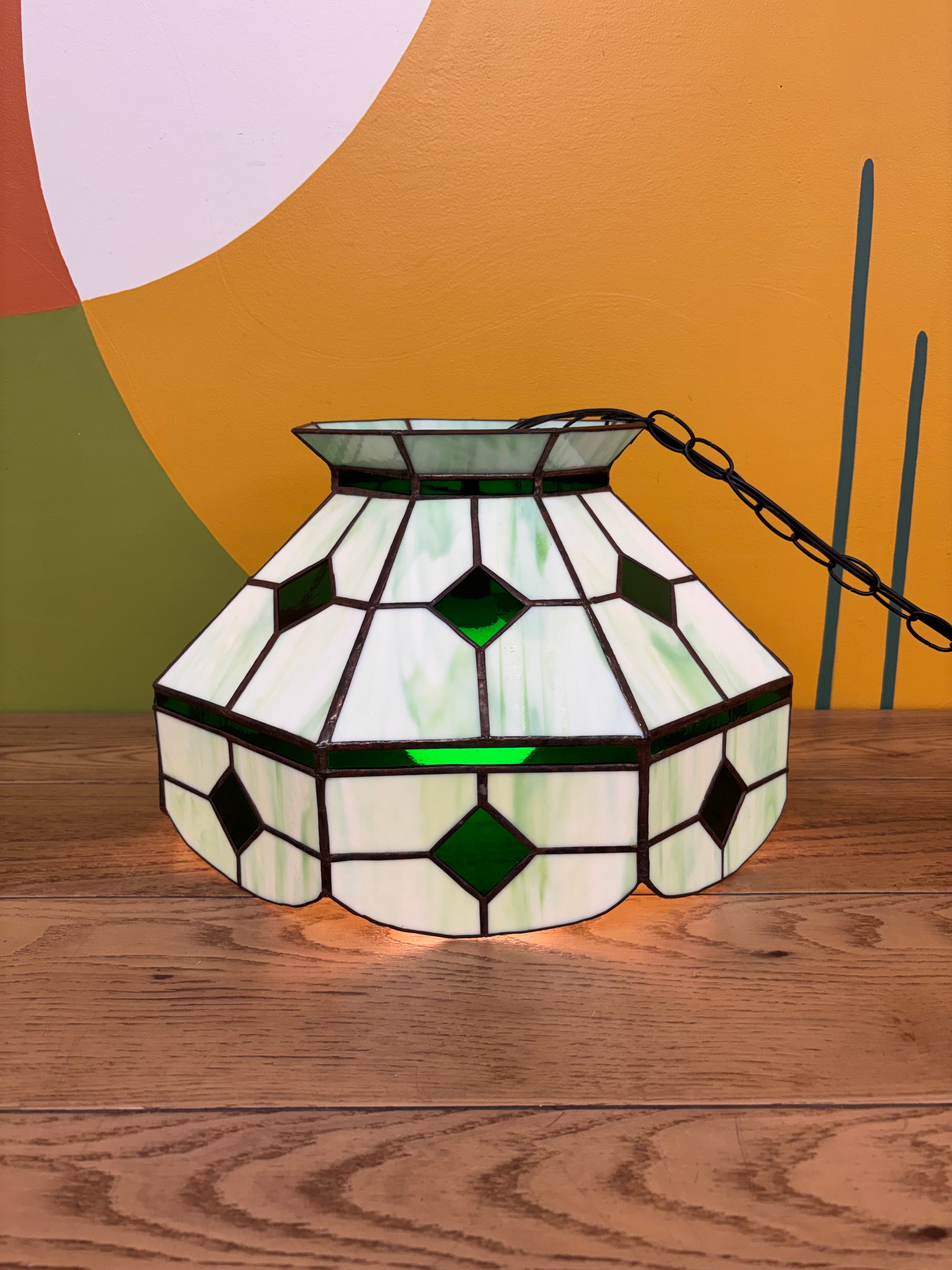 Stained Glass Swag Lamp