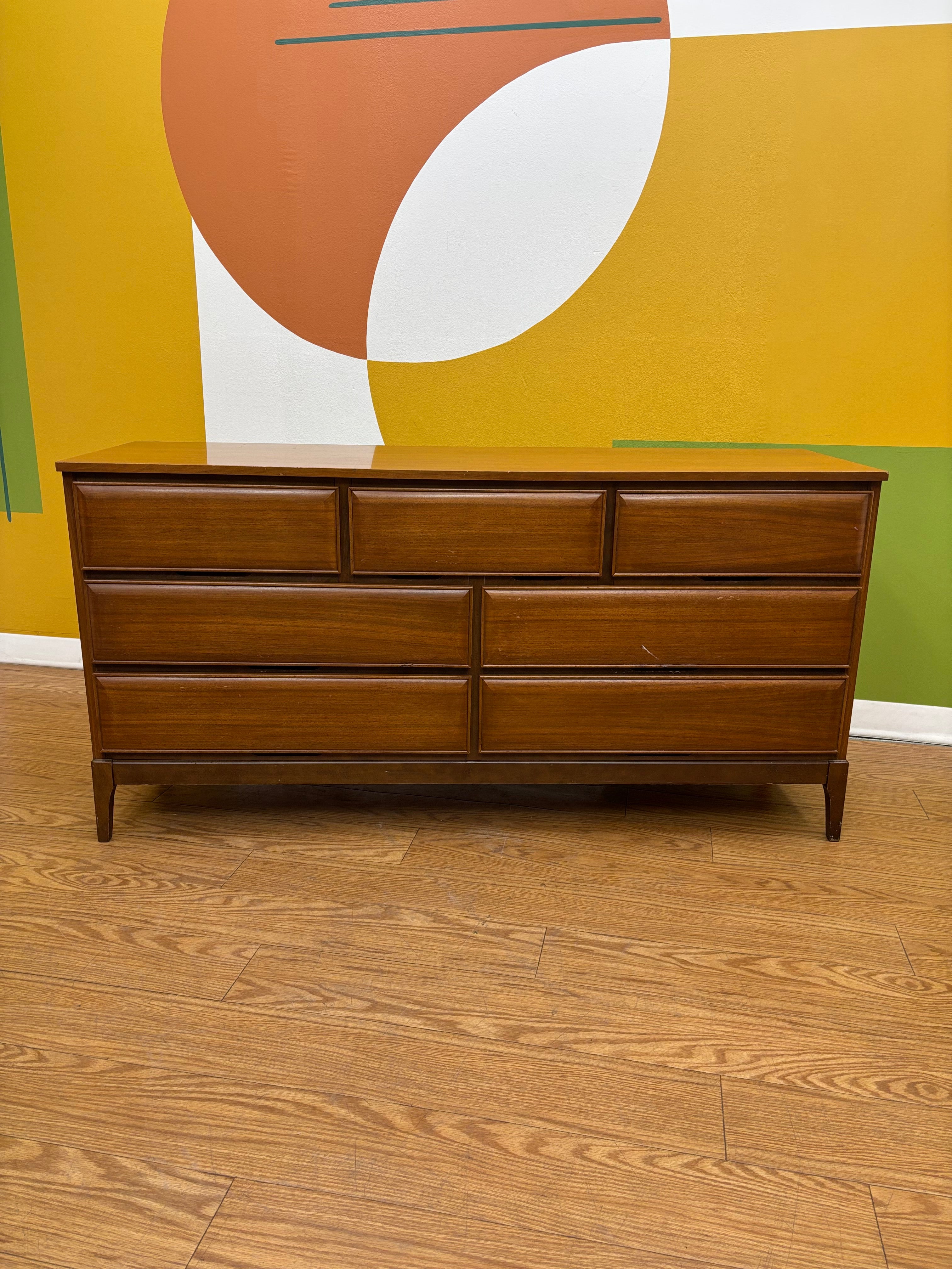 Wood 7 Drawer Dresser