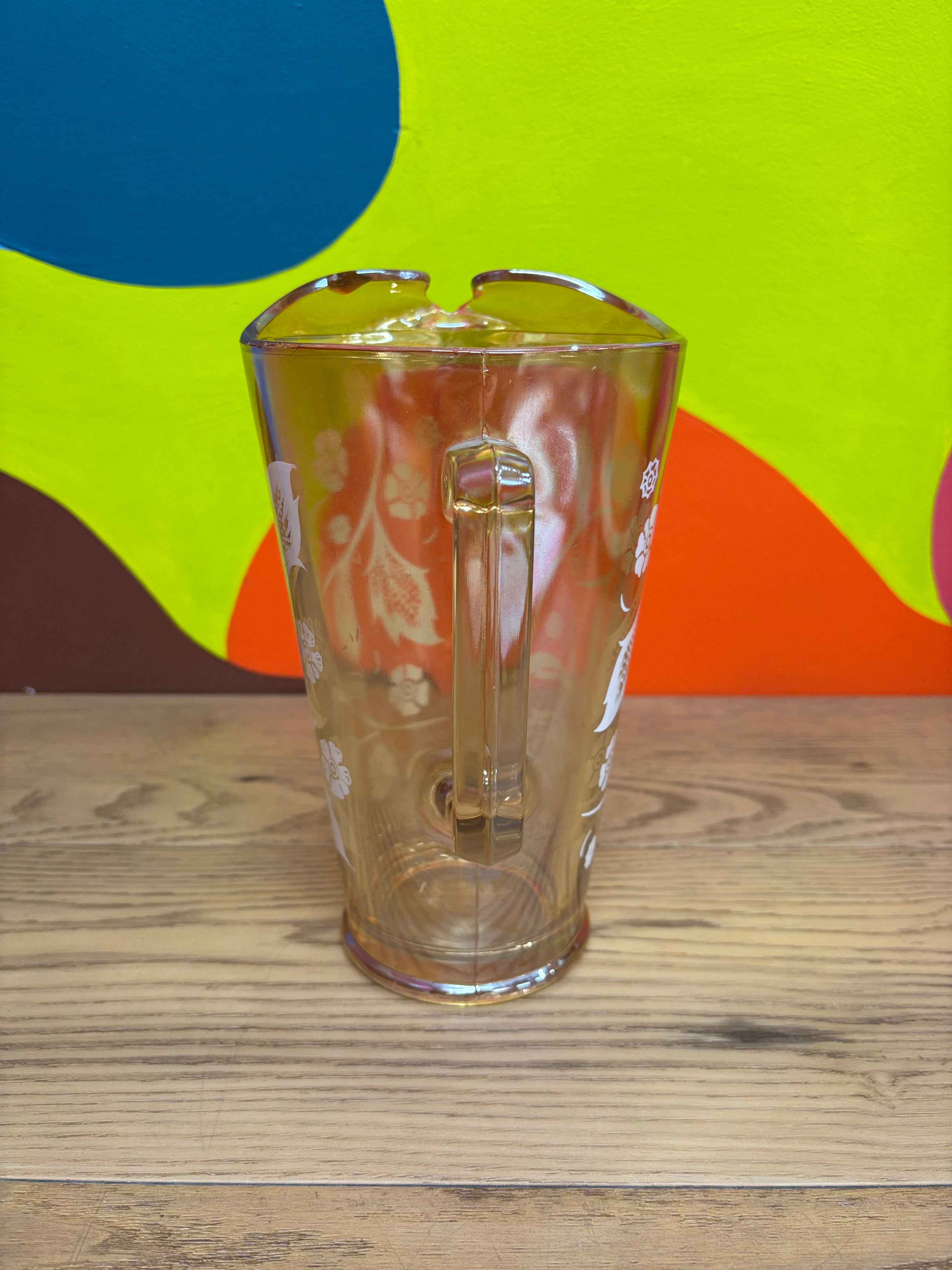 Iridescent Glass Pitcher