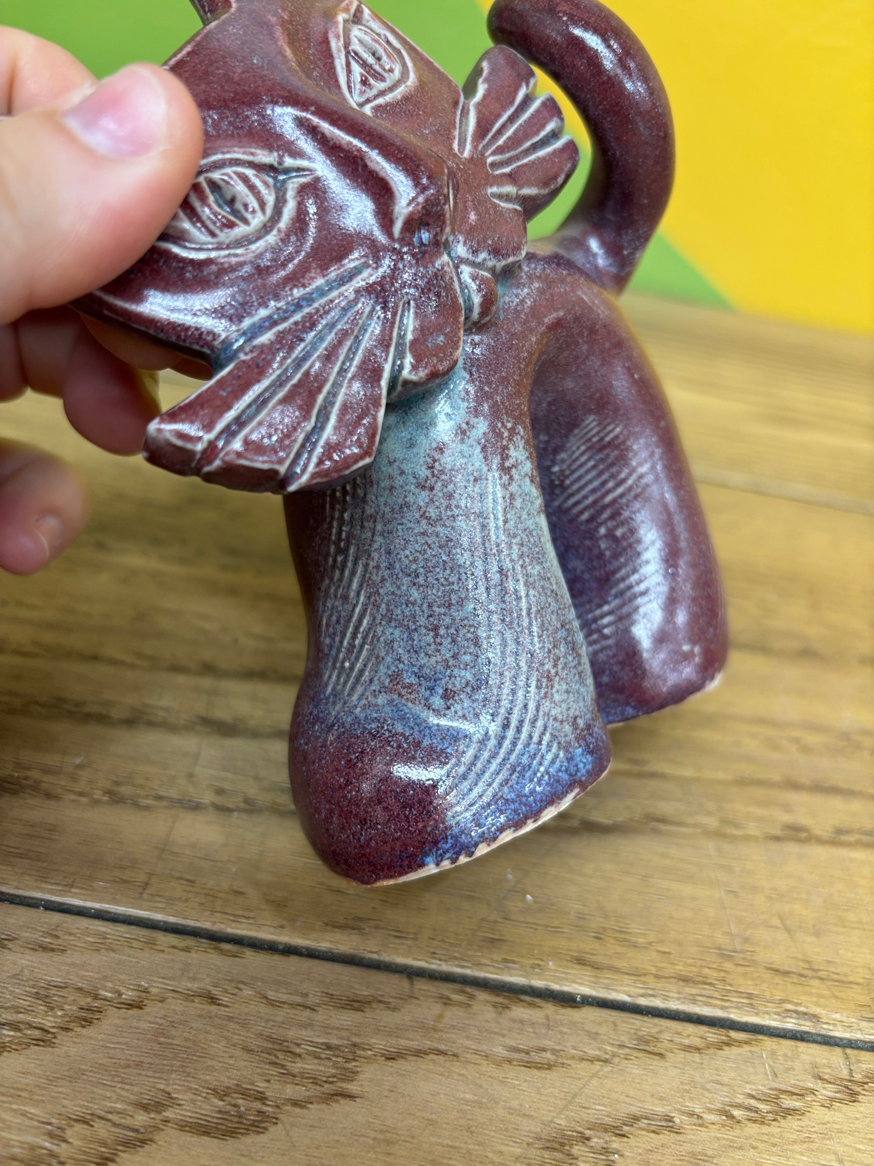 Ceramic Cat Figurine