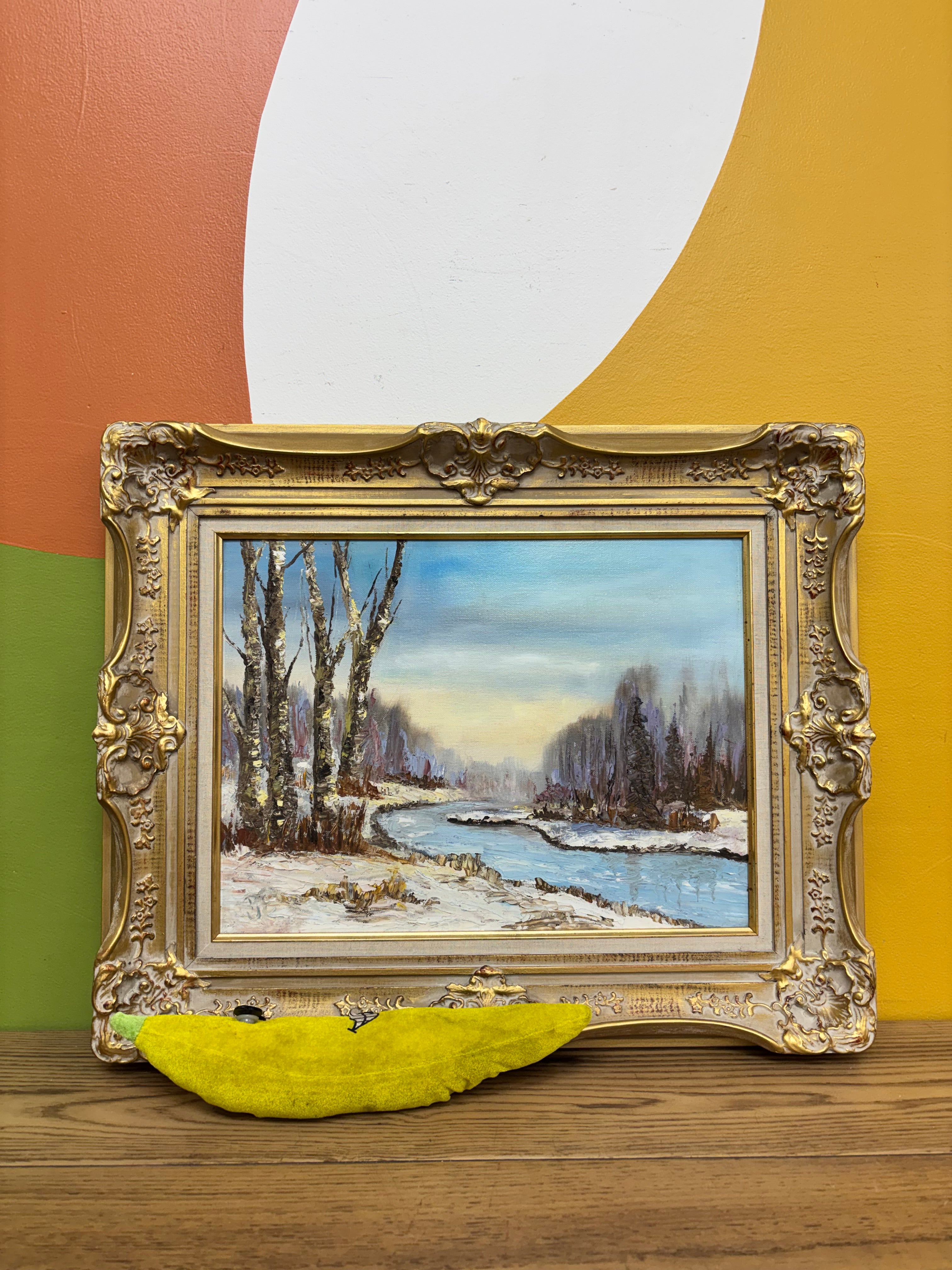 Framed Winter Painting