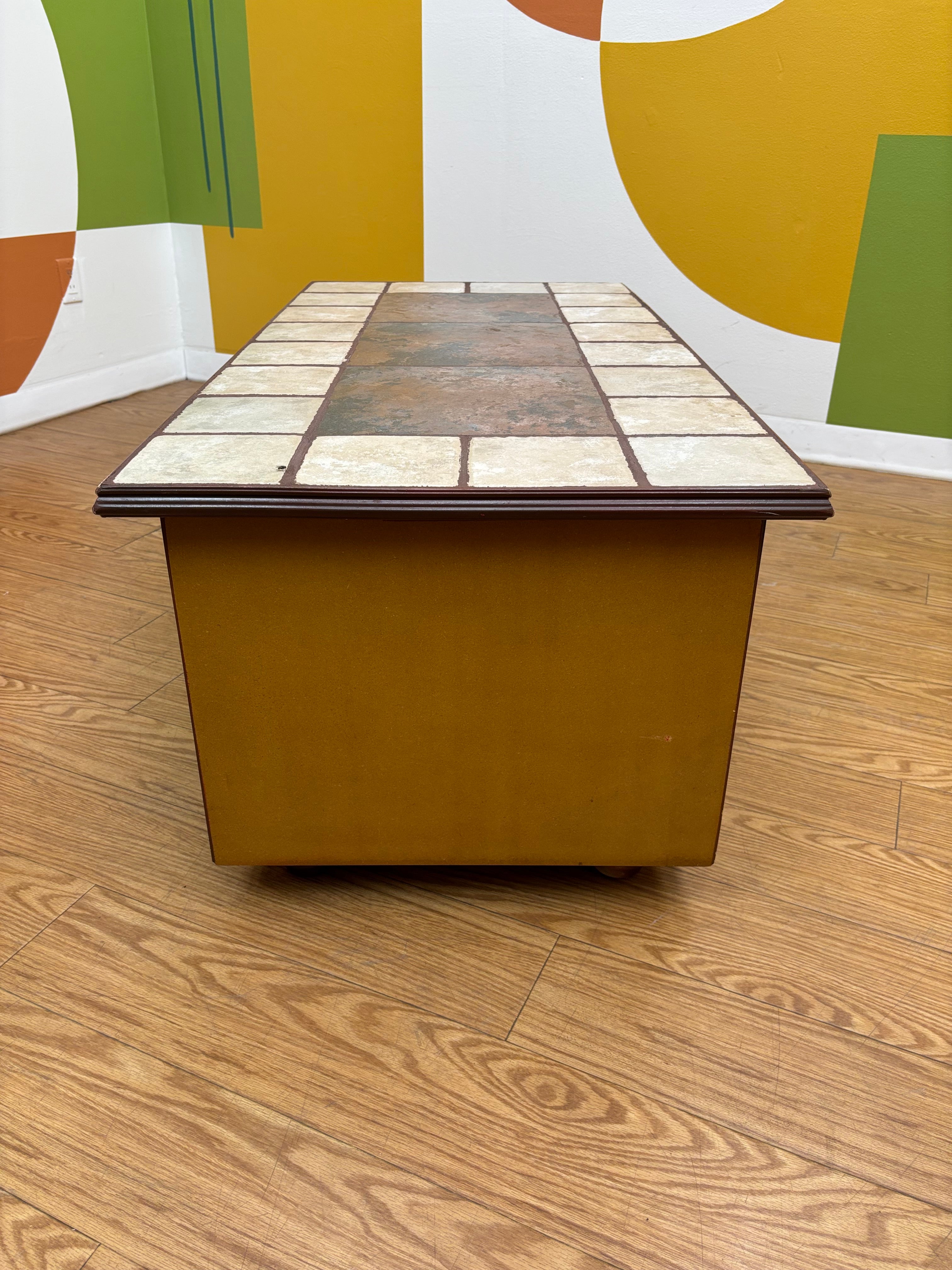 Tile Wood Coffee Table