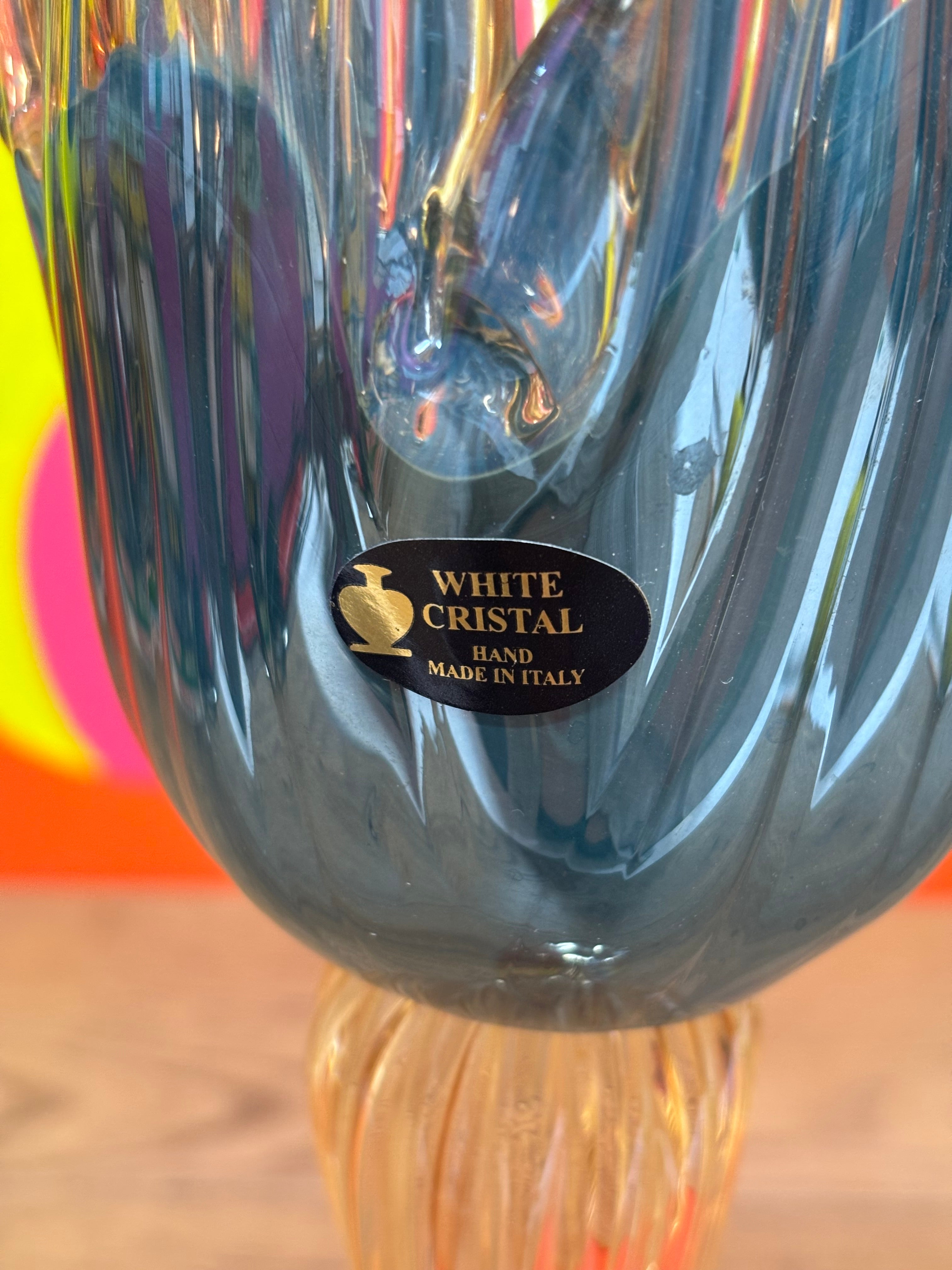 Tall Murano Glass Tulip Candle Holder #2