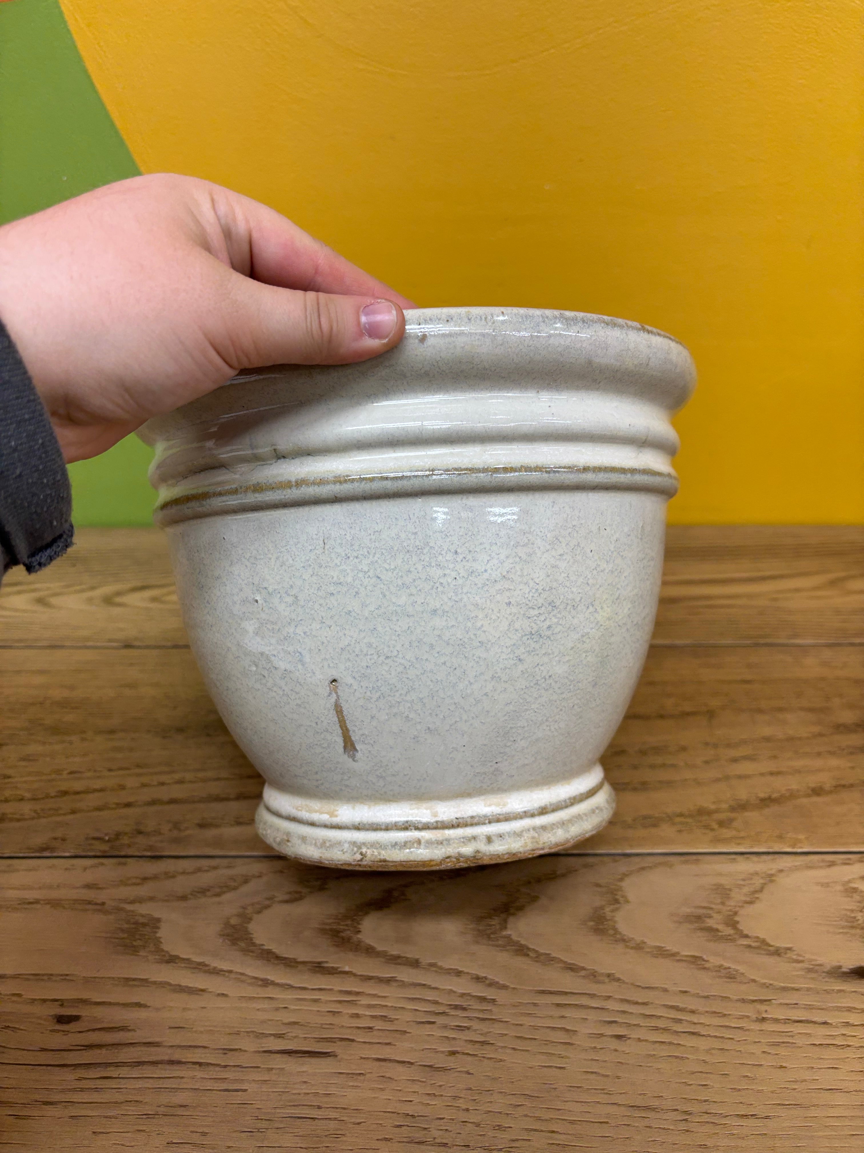 Small Ceramic Beige Planter