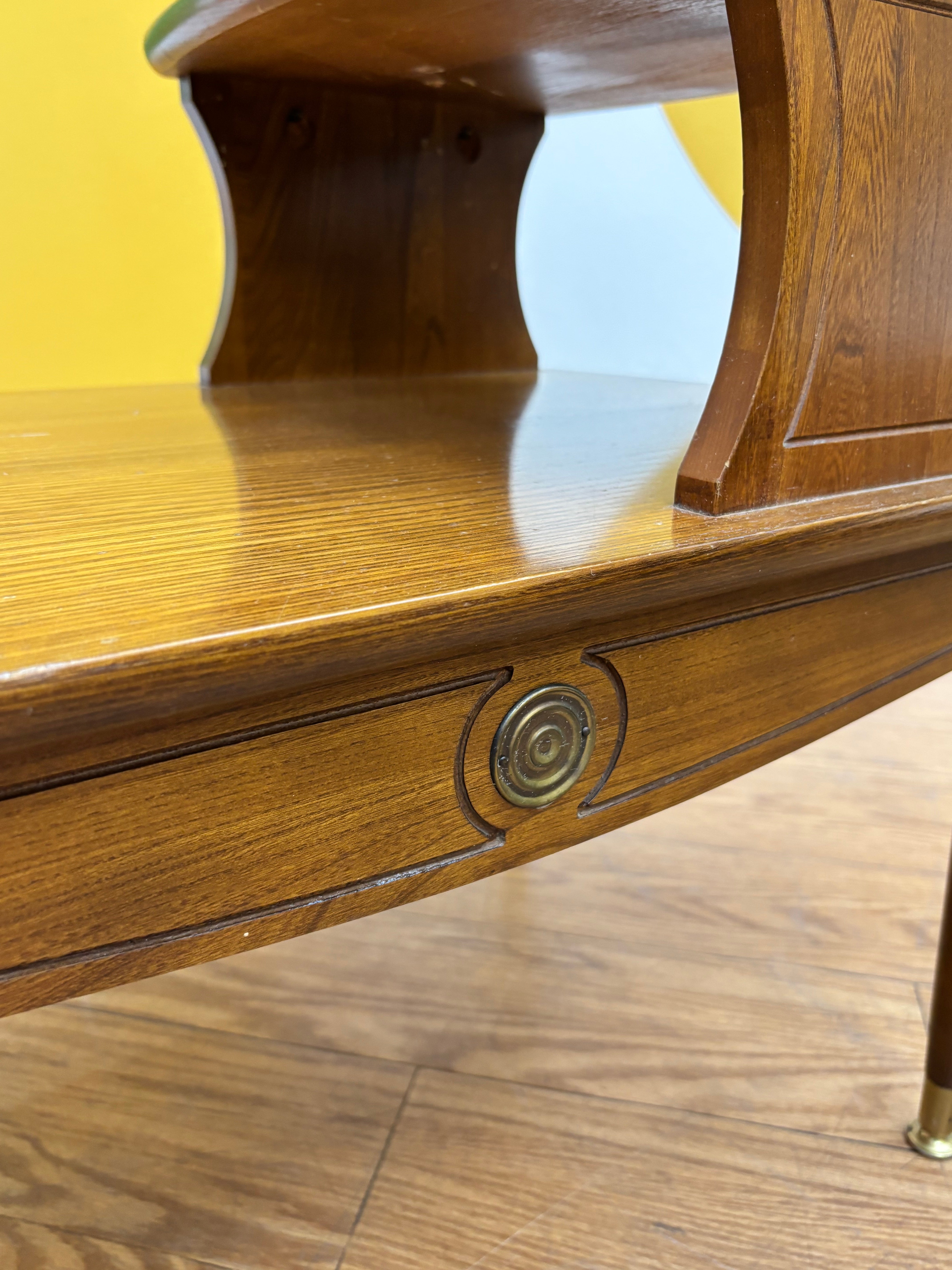 Two-Tier Wood End Table