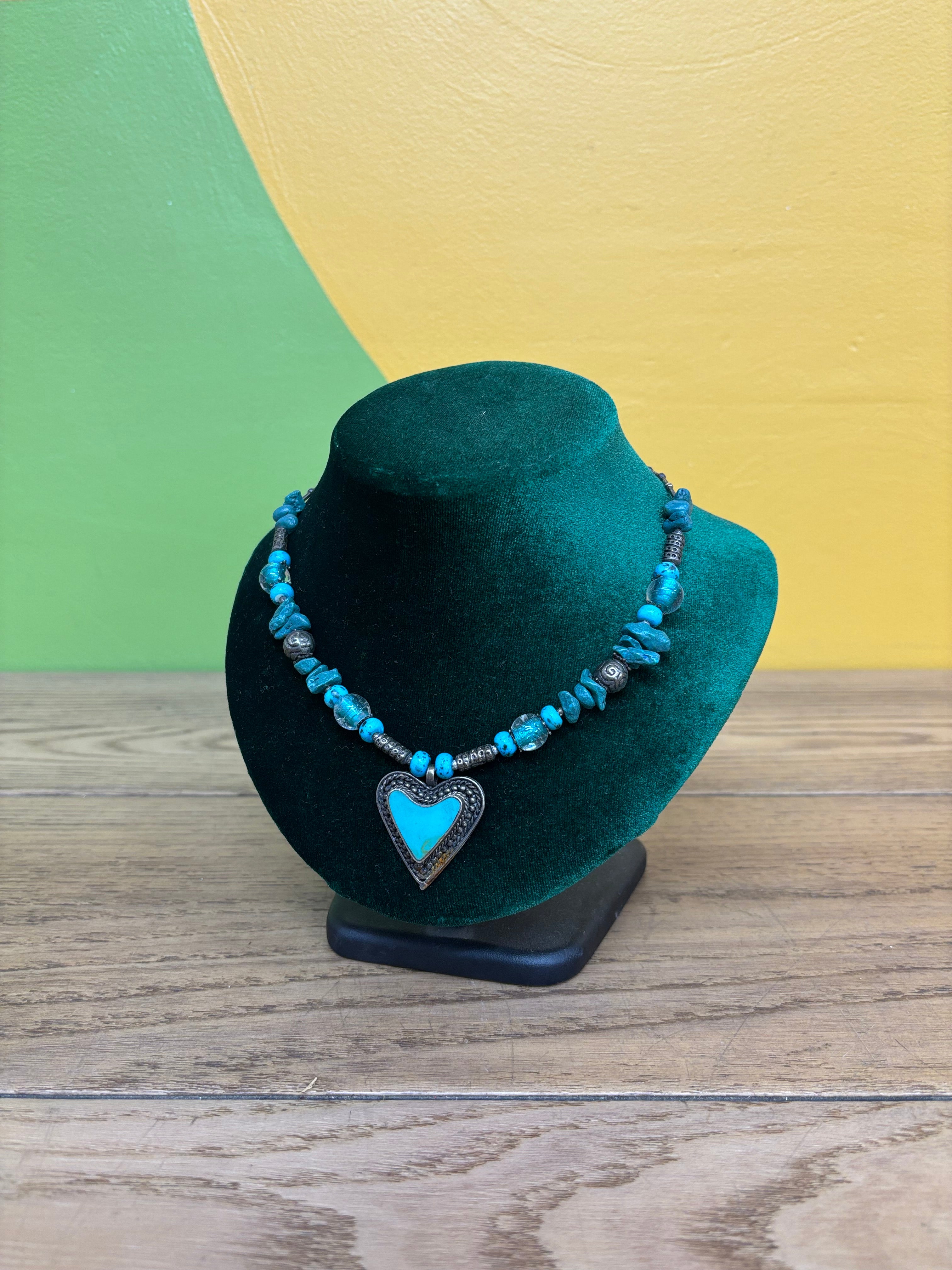 Blue Beaded Necklace