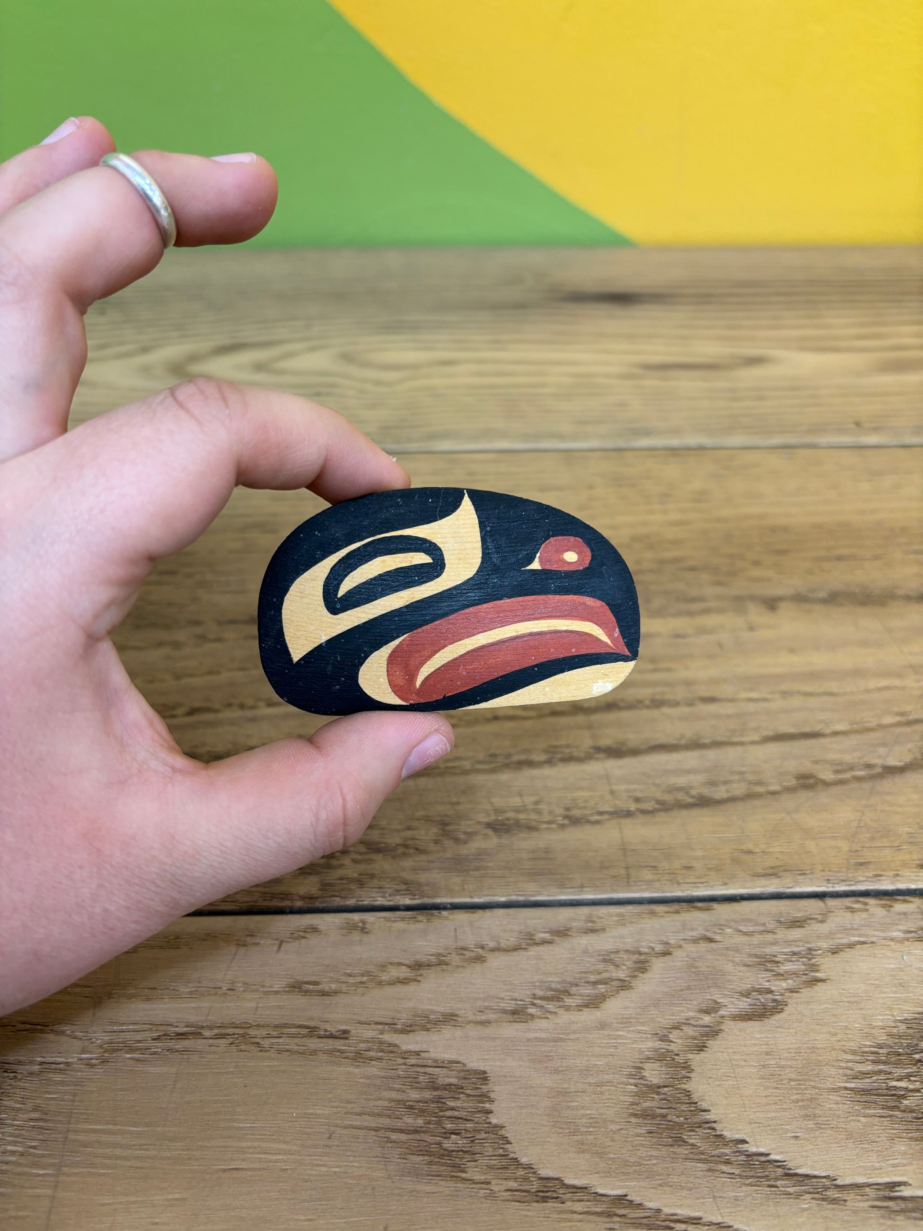 Kwagiuth Eagle Wood Brooch