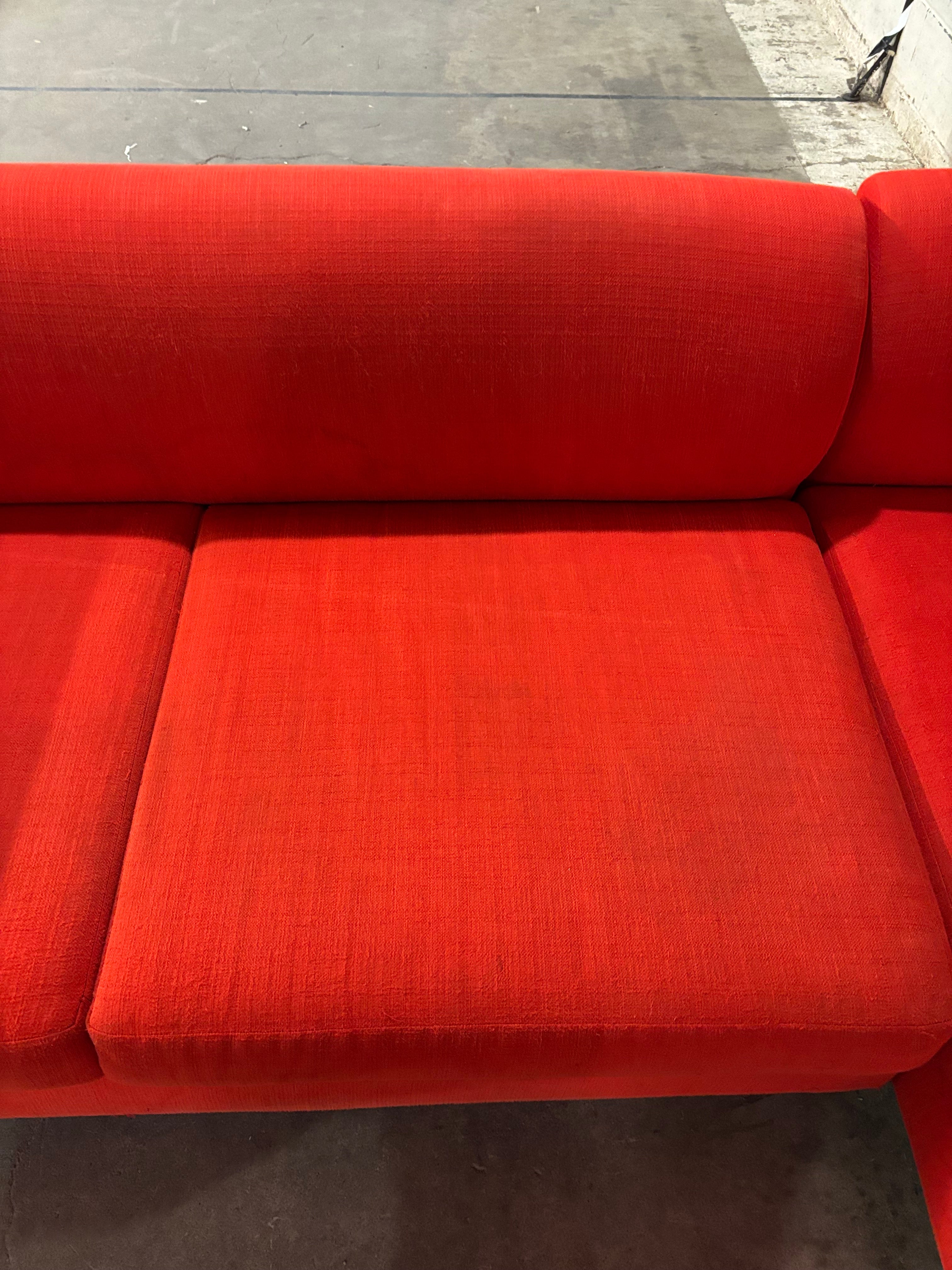 Orange 2 Piece Sectional (EQ3)