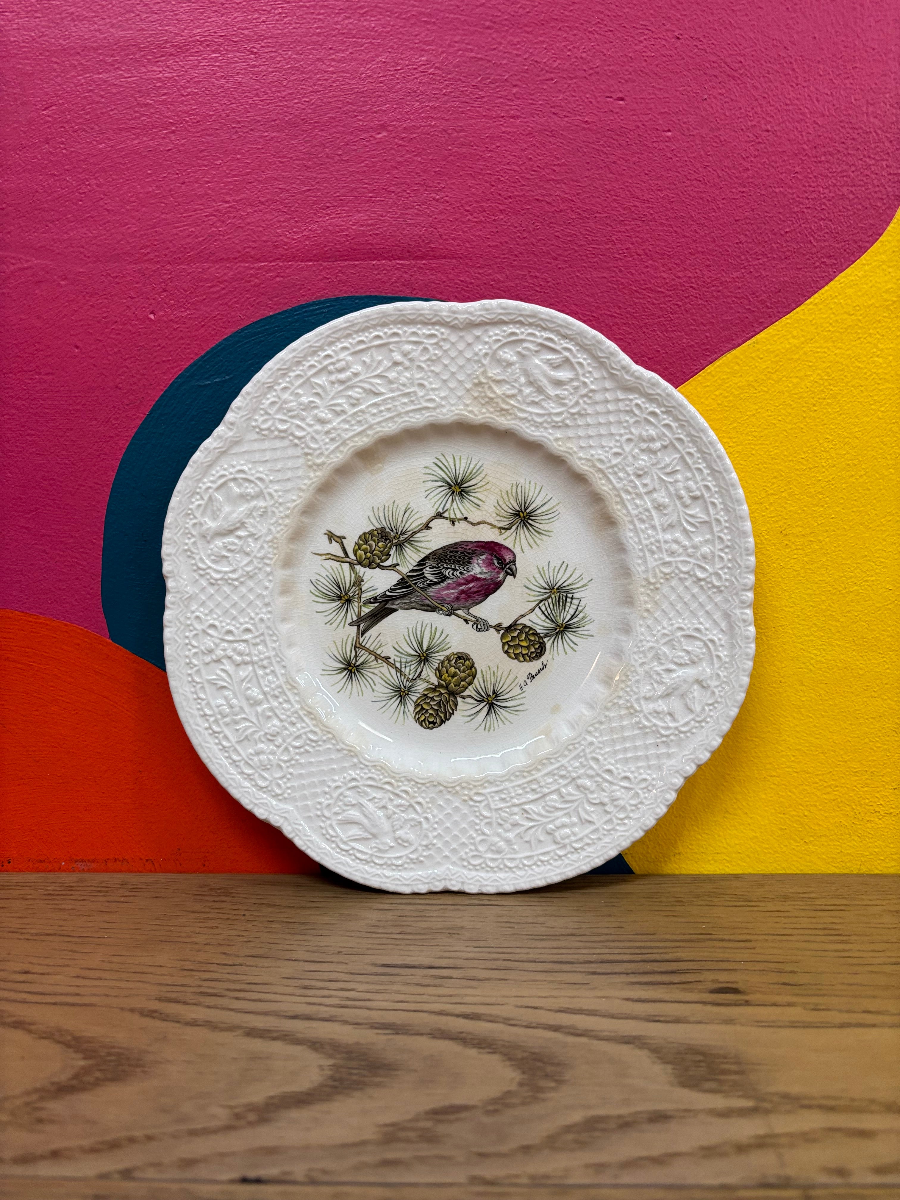 Royal Cauldon Decorative Plate - Pine Grosbeak