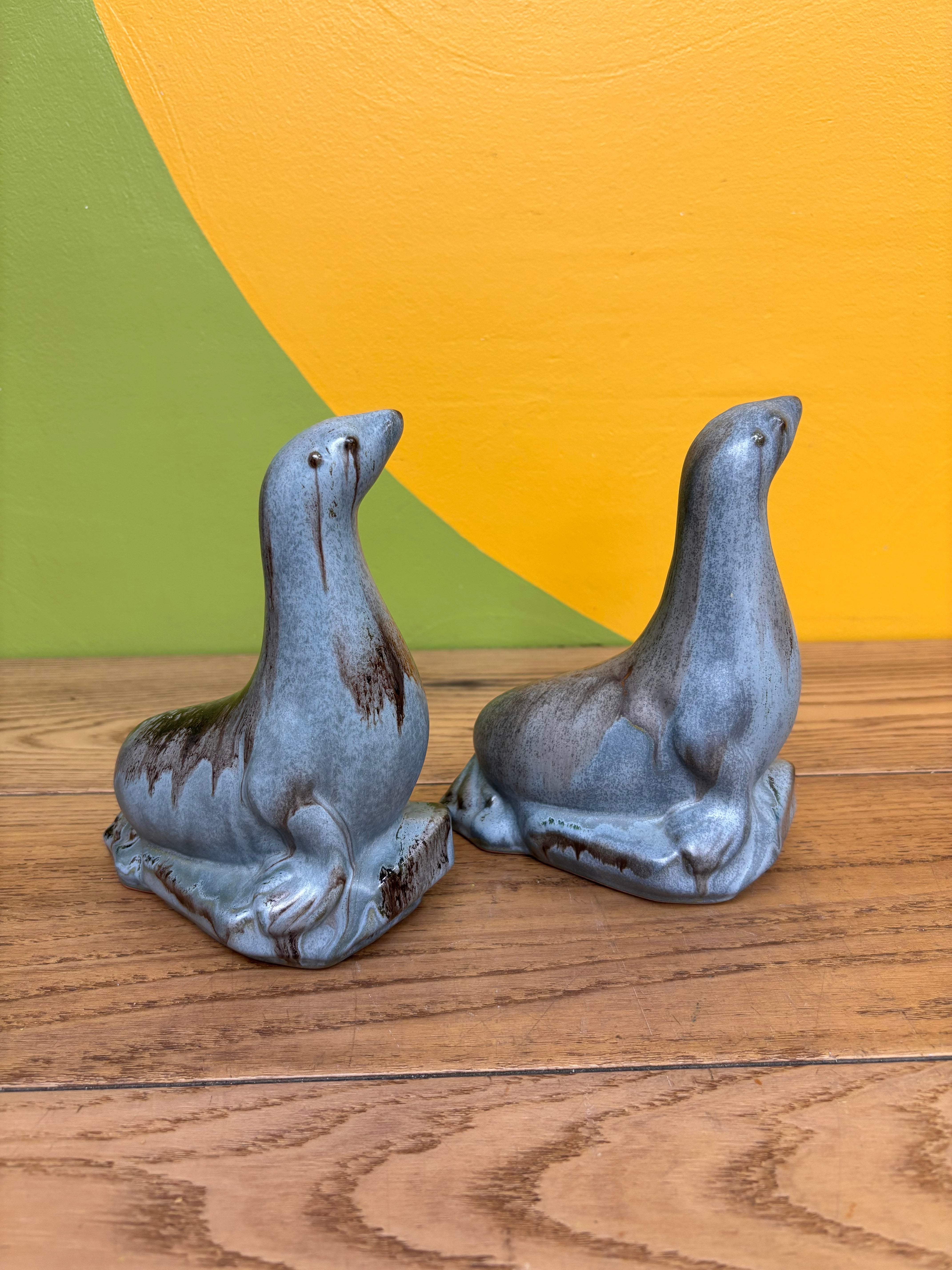 Set of 2 Seal Figurines