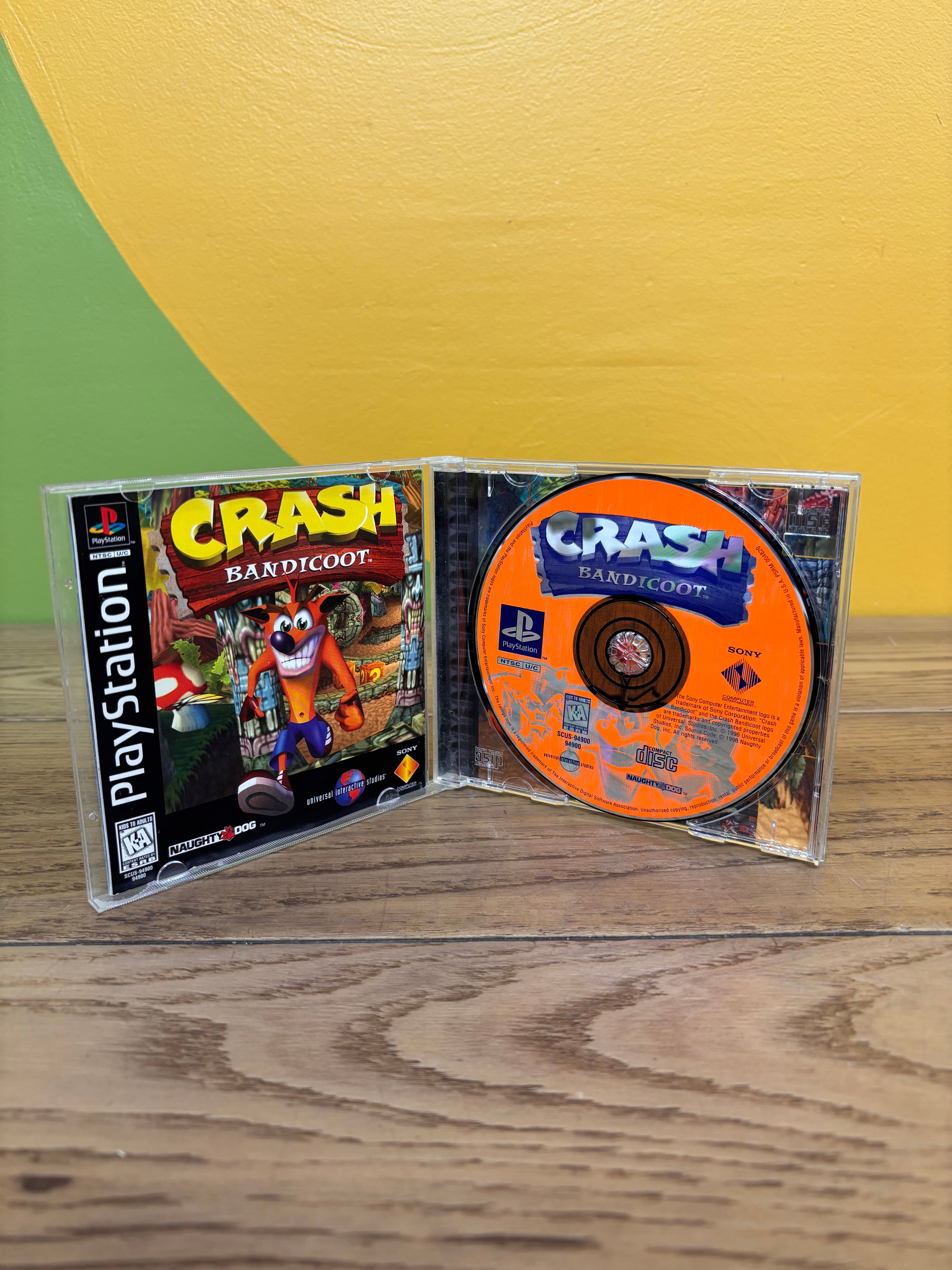 Crash Bandicoot PlayStation 1 Video Game 1996