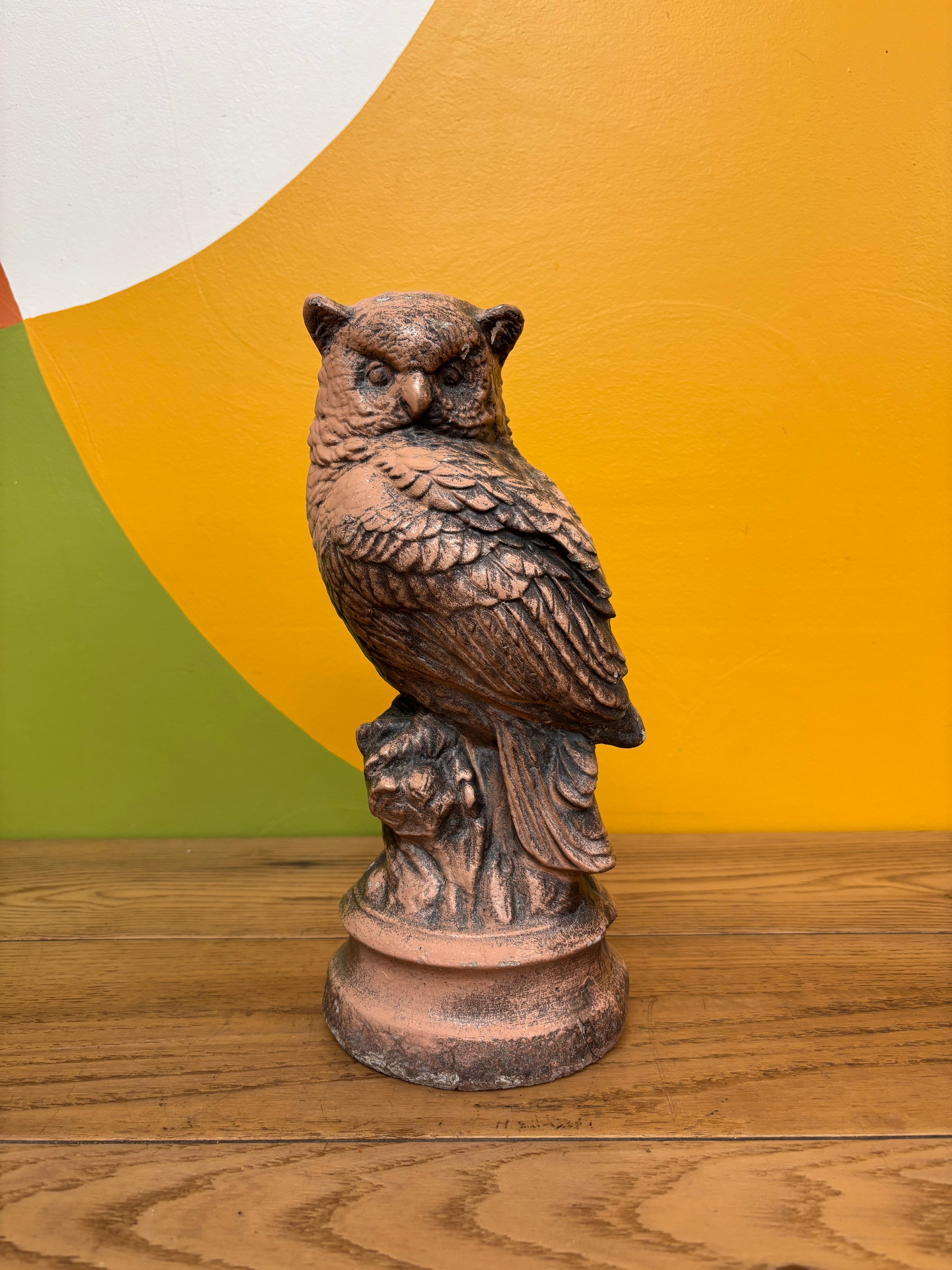 Large Owl Figurine