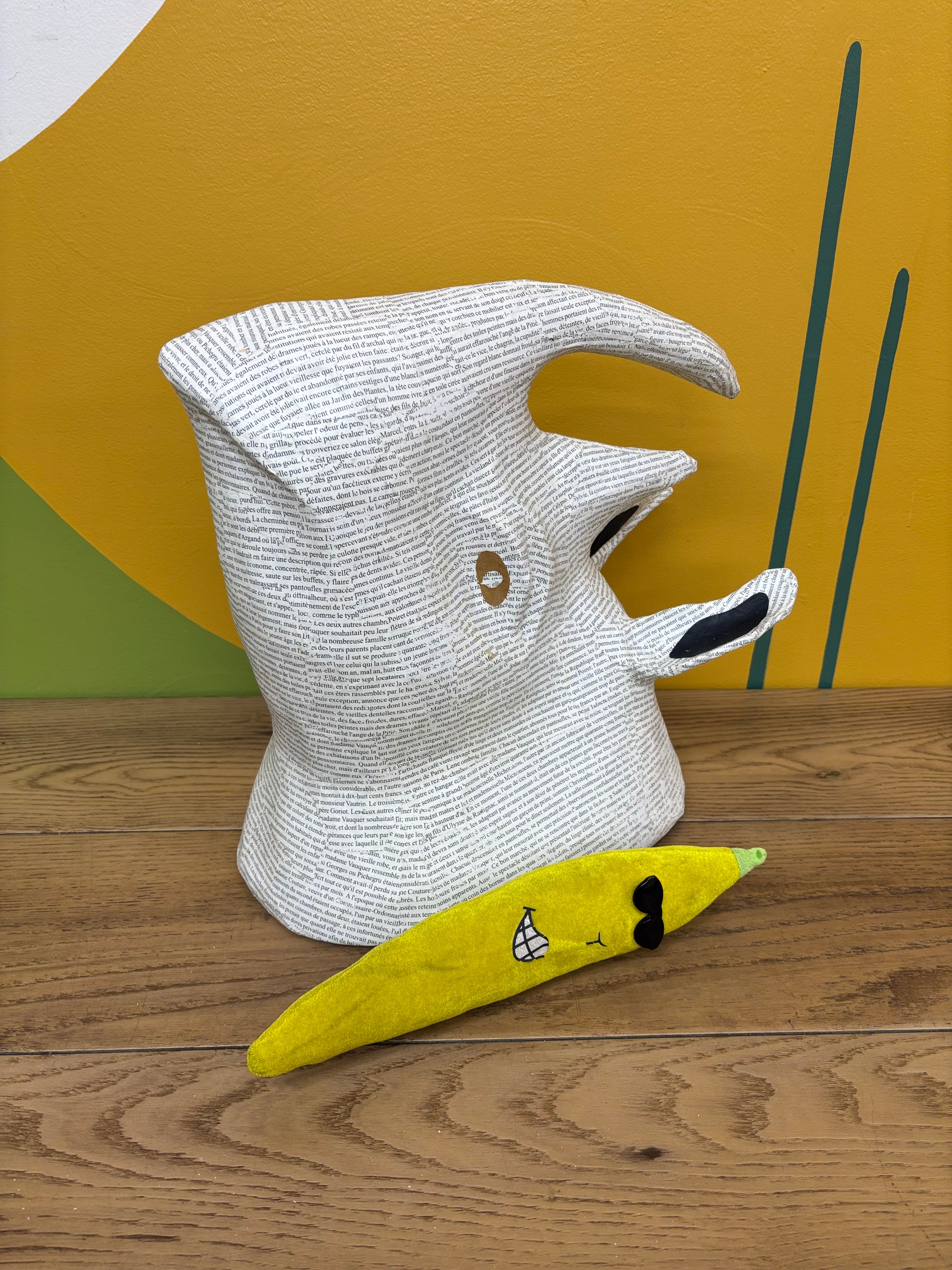 Paper Mache Rhino Head