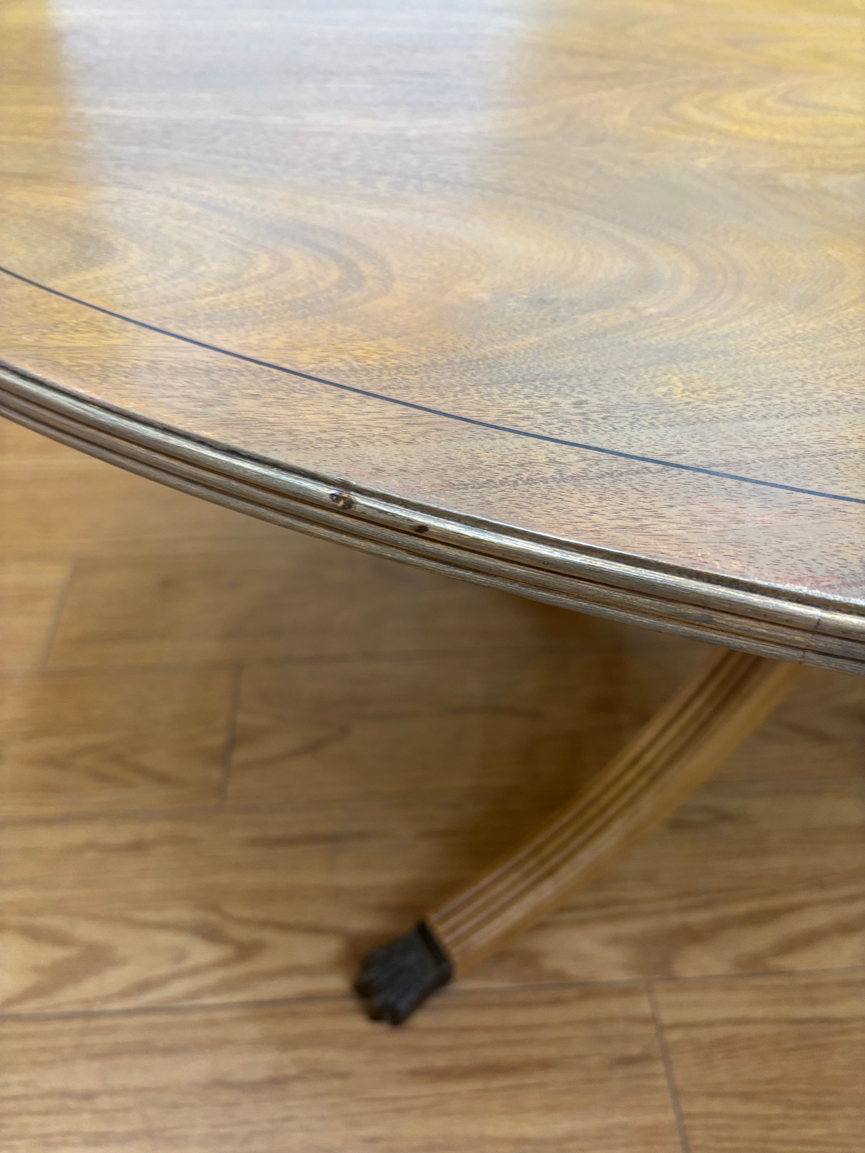 Wood Oval Coffee Table