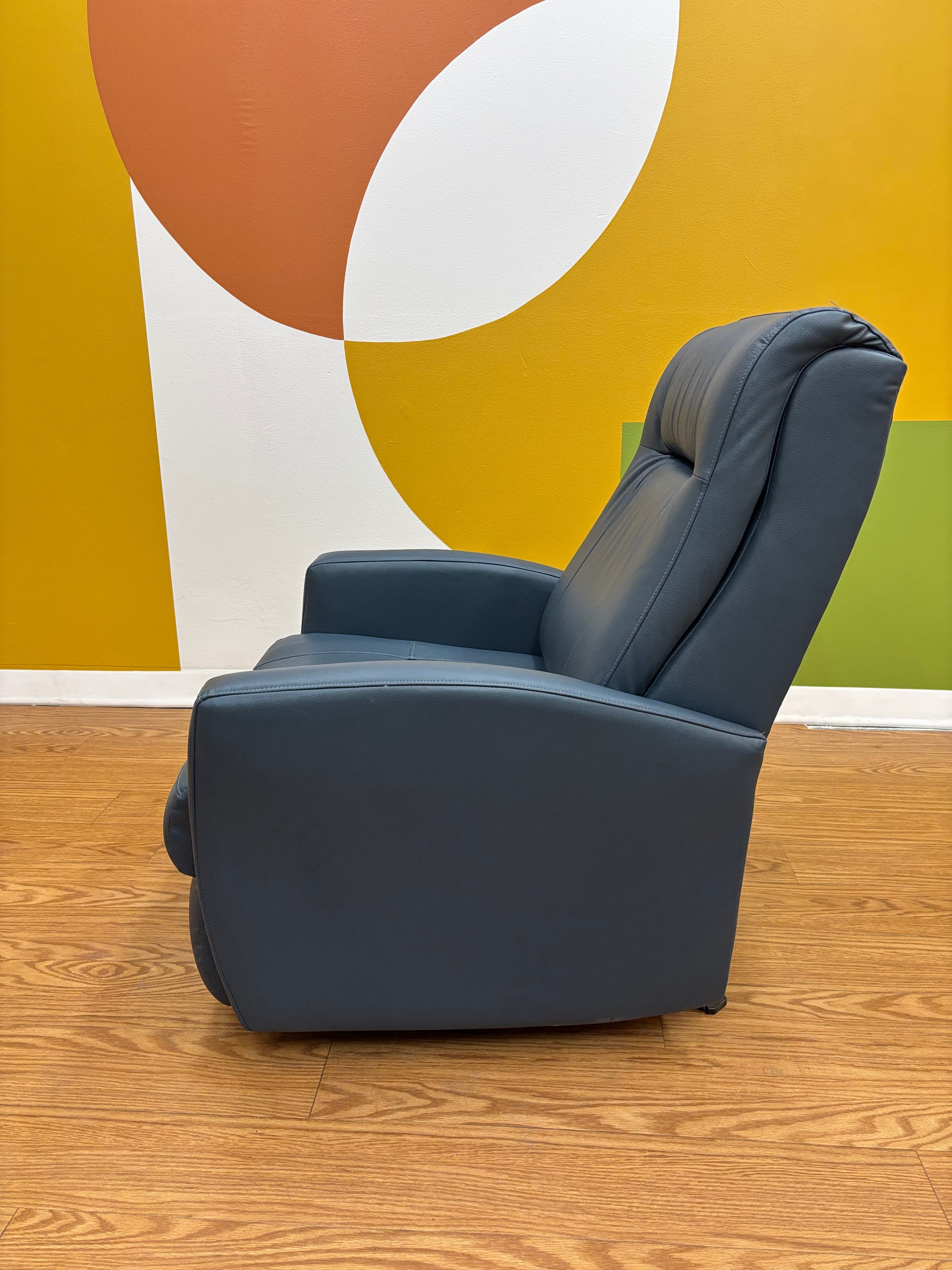 Blue Rocking Recliner