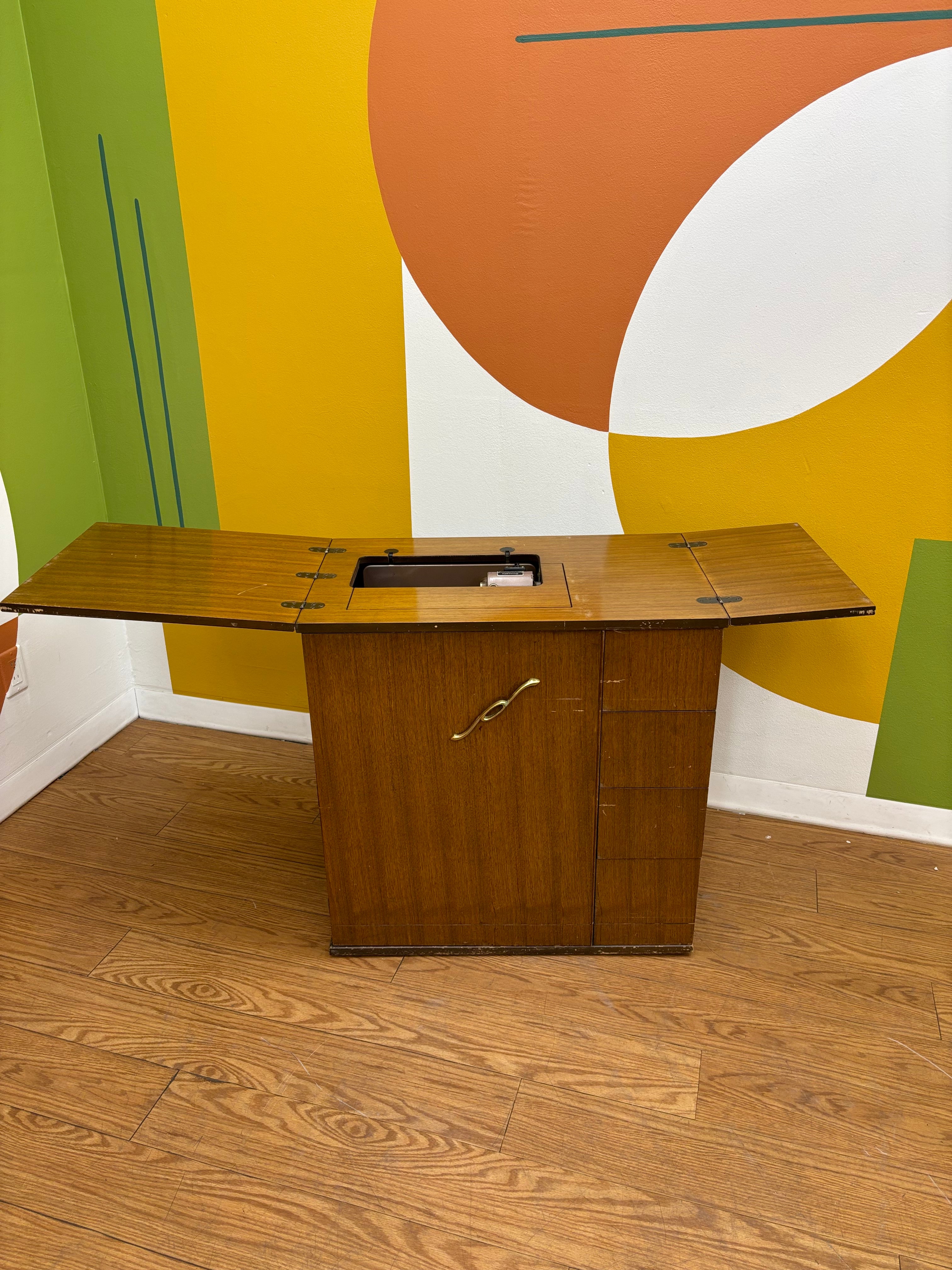 Domestic Imperial Automatic Sewing Machine Cabinet