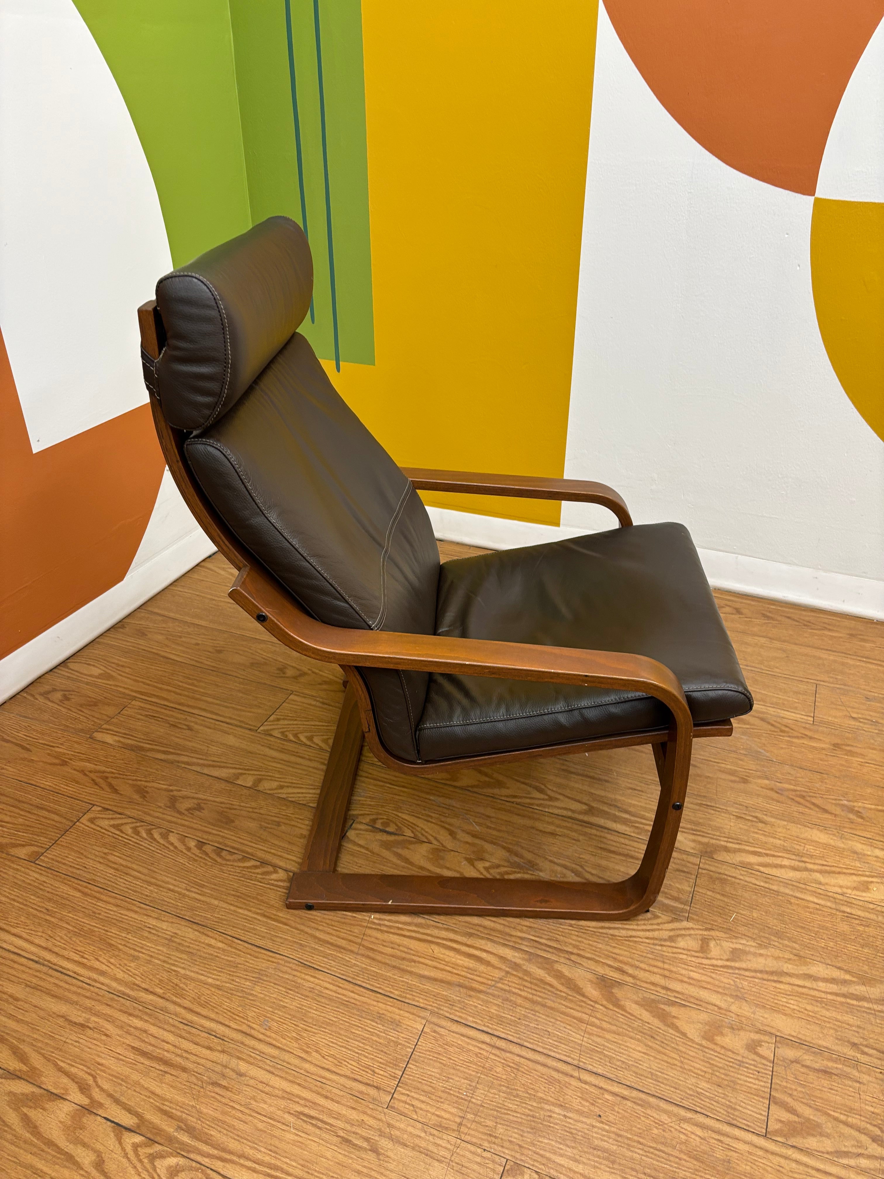 IKEA POANG Leather Chair