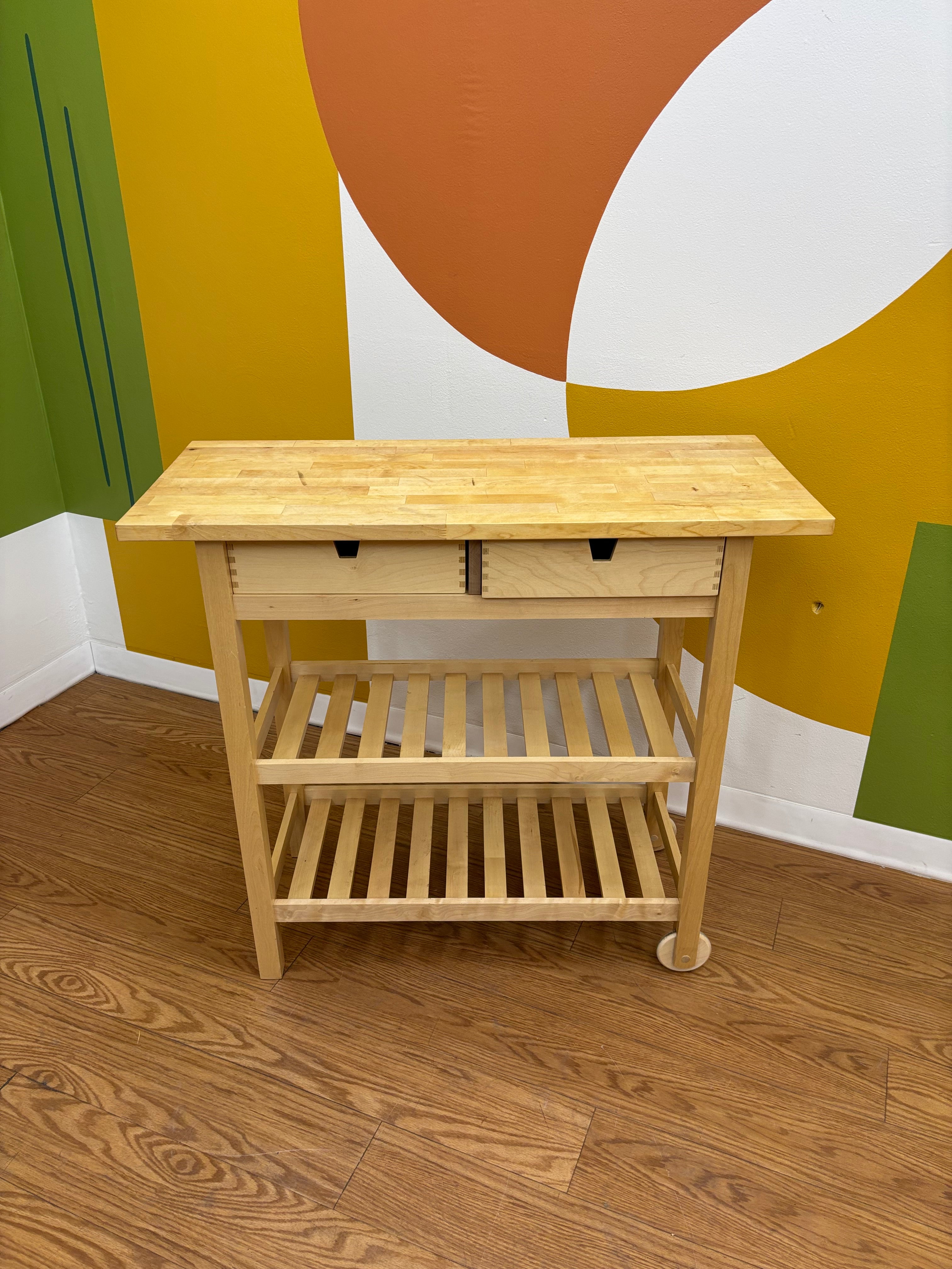 Wood Kitchen Cart