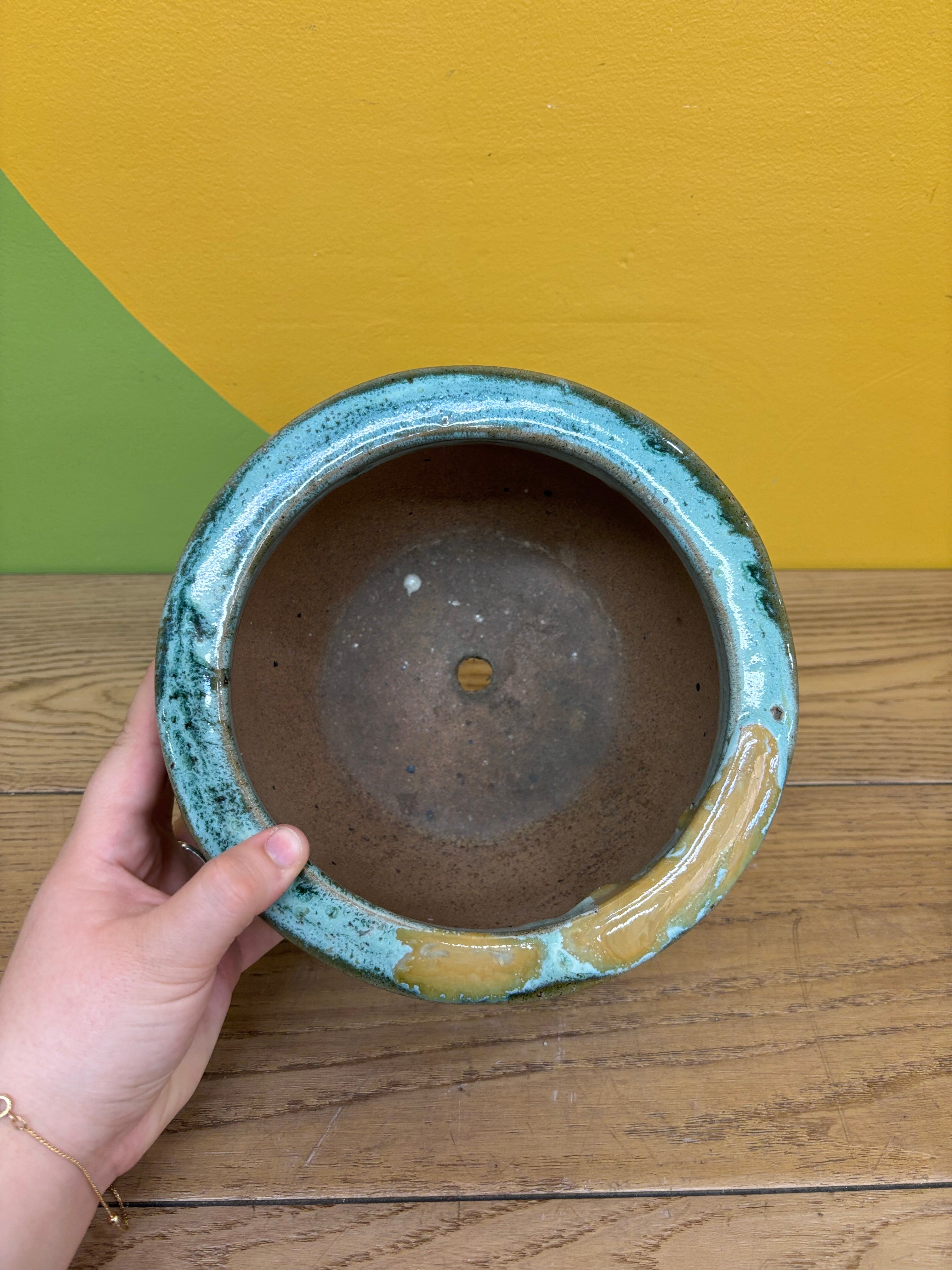 Small Blue Planter (2 available)