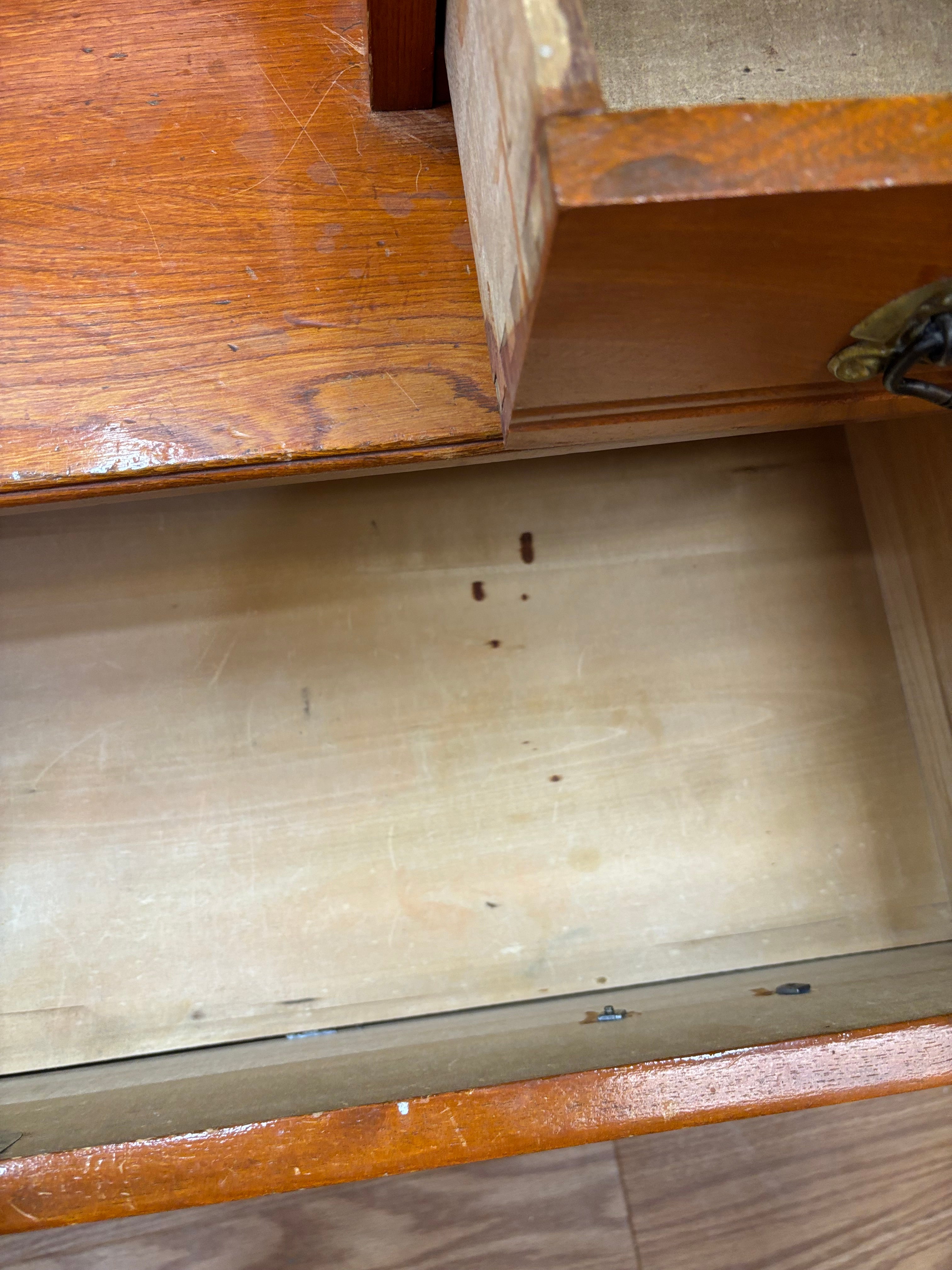 Wood Dresser with Mirror