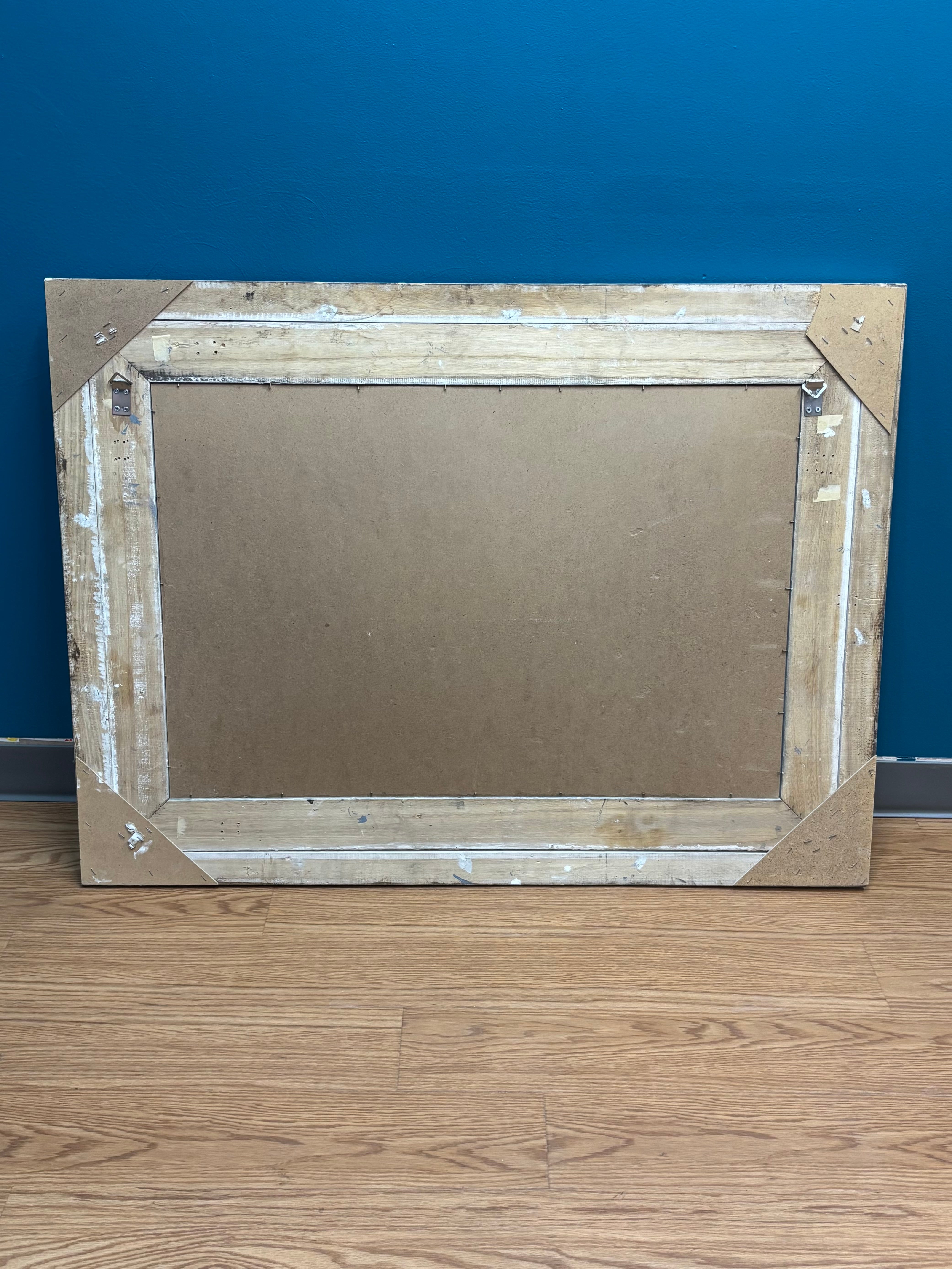 Carved Silver Large Wall Mirror