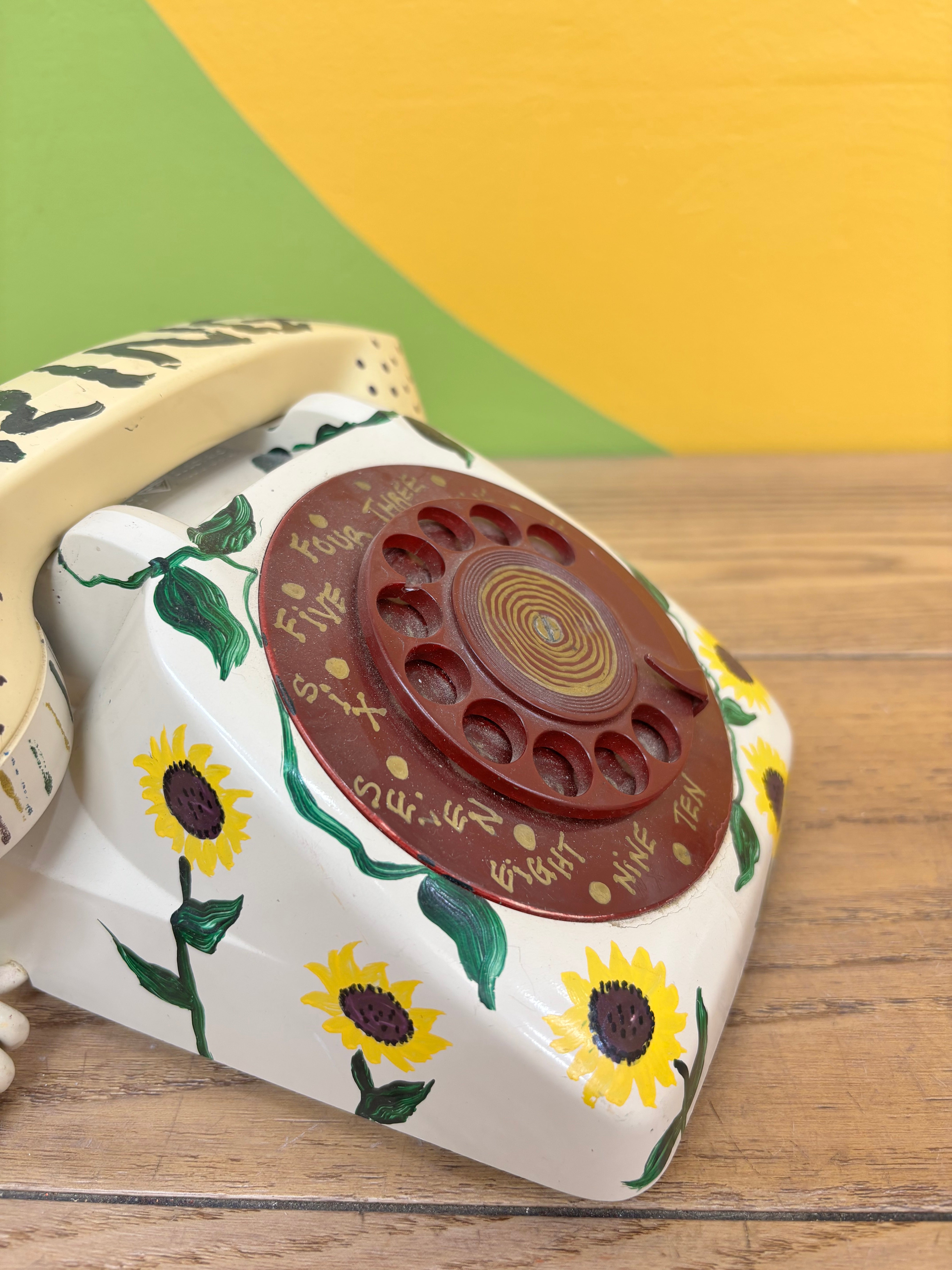 Painted Rotary Phone