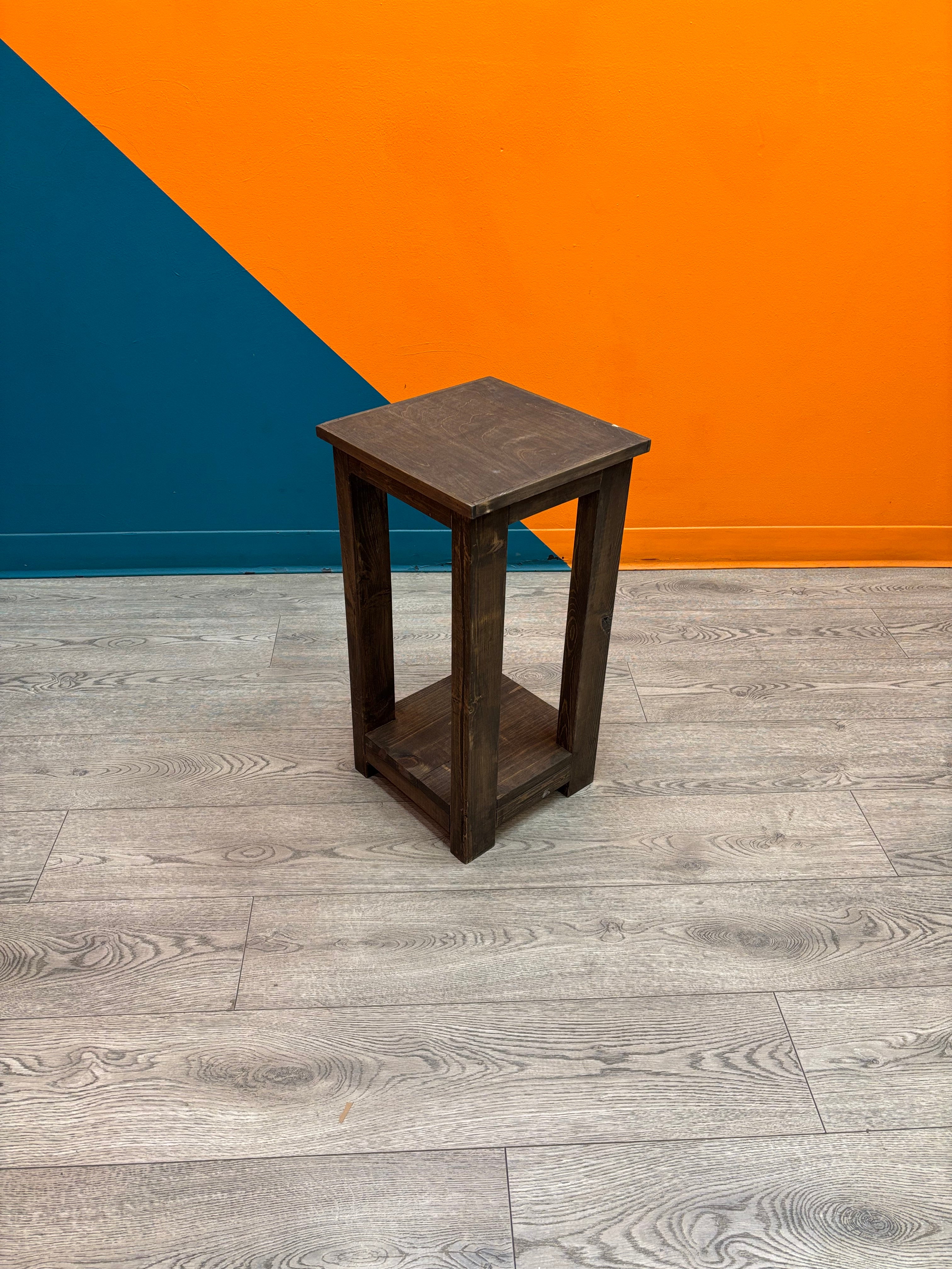 Square Wood Side Table