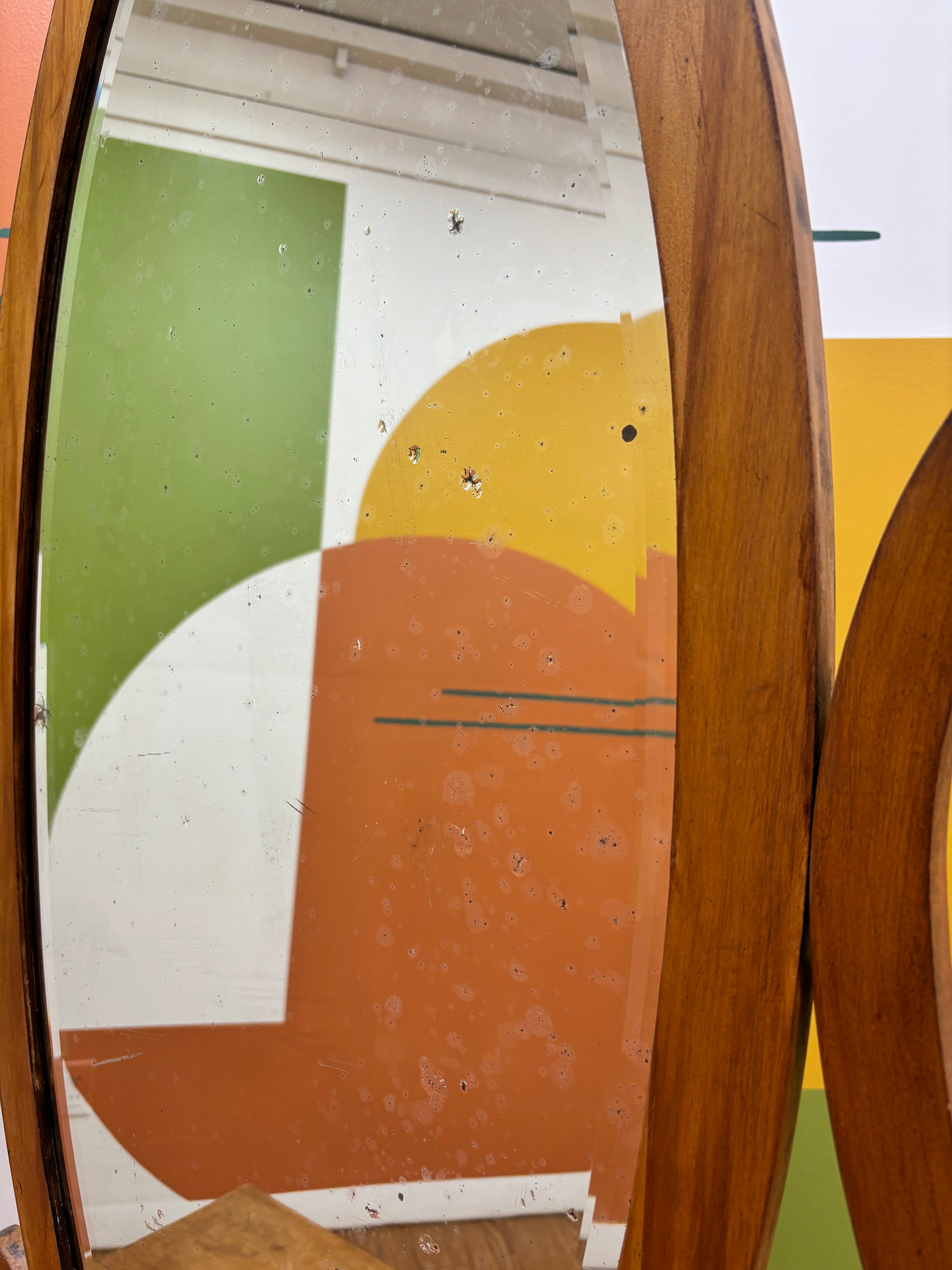 Wood Dresser with Mirror