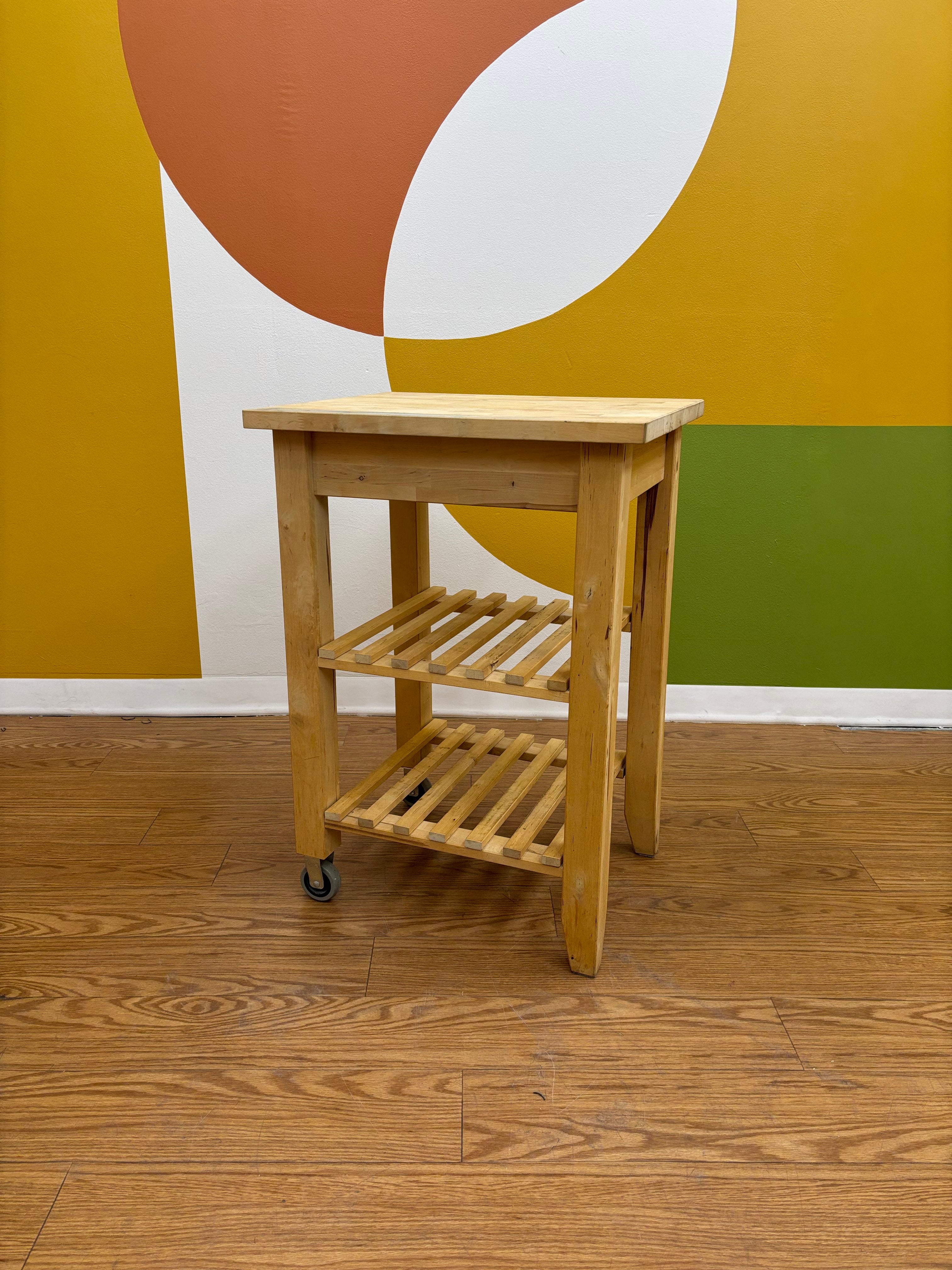 Wood Kitchen Cart #2