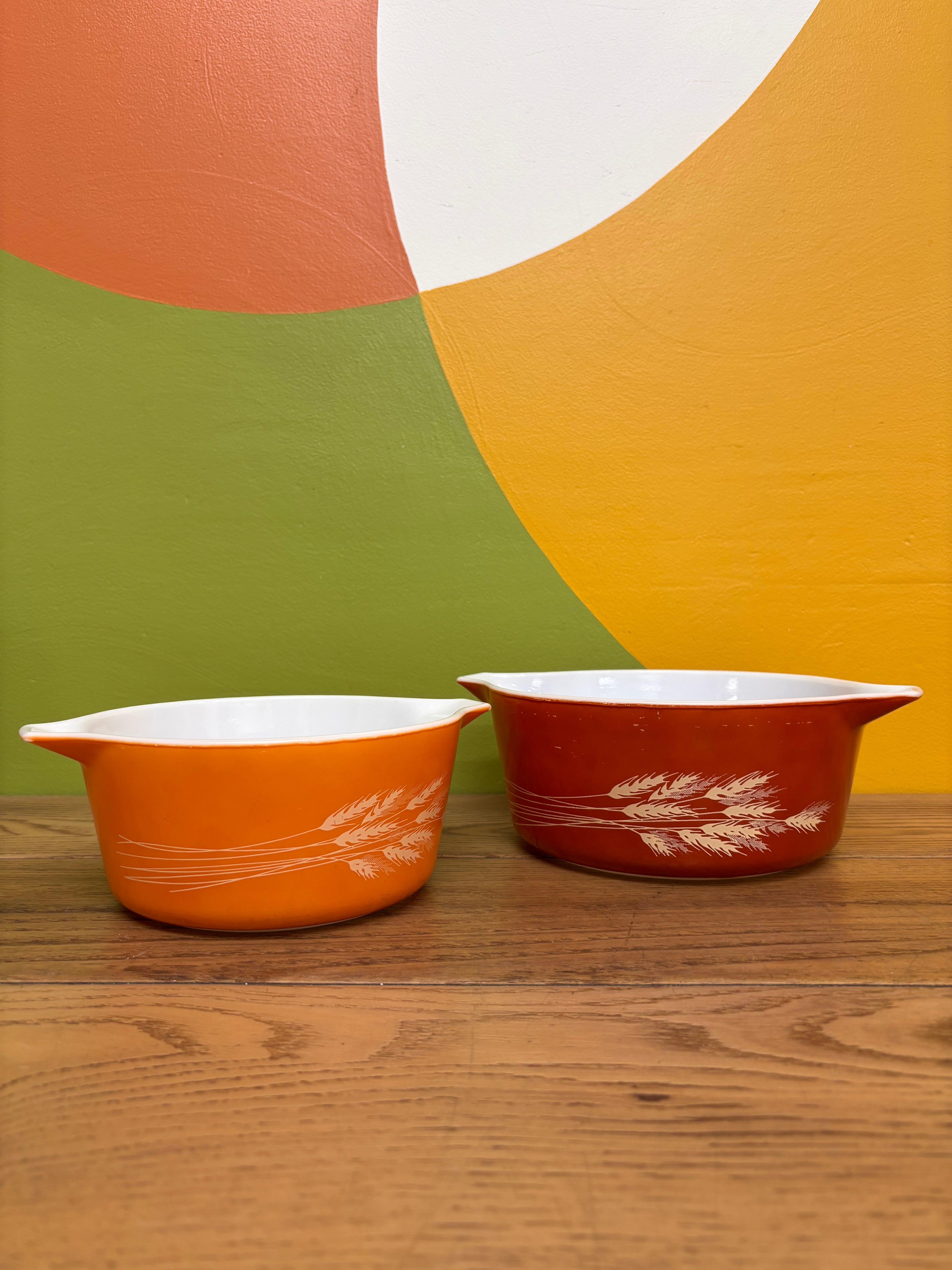 Pyrex Autumn Harvest Casserole Dishes (2)