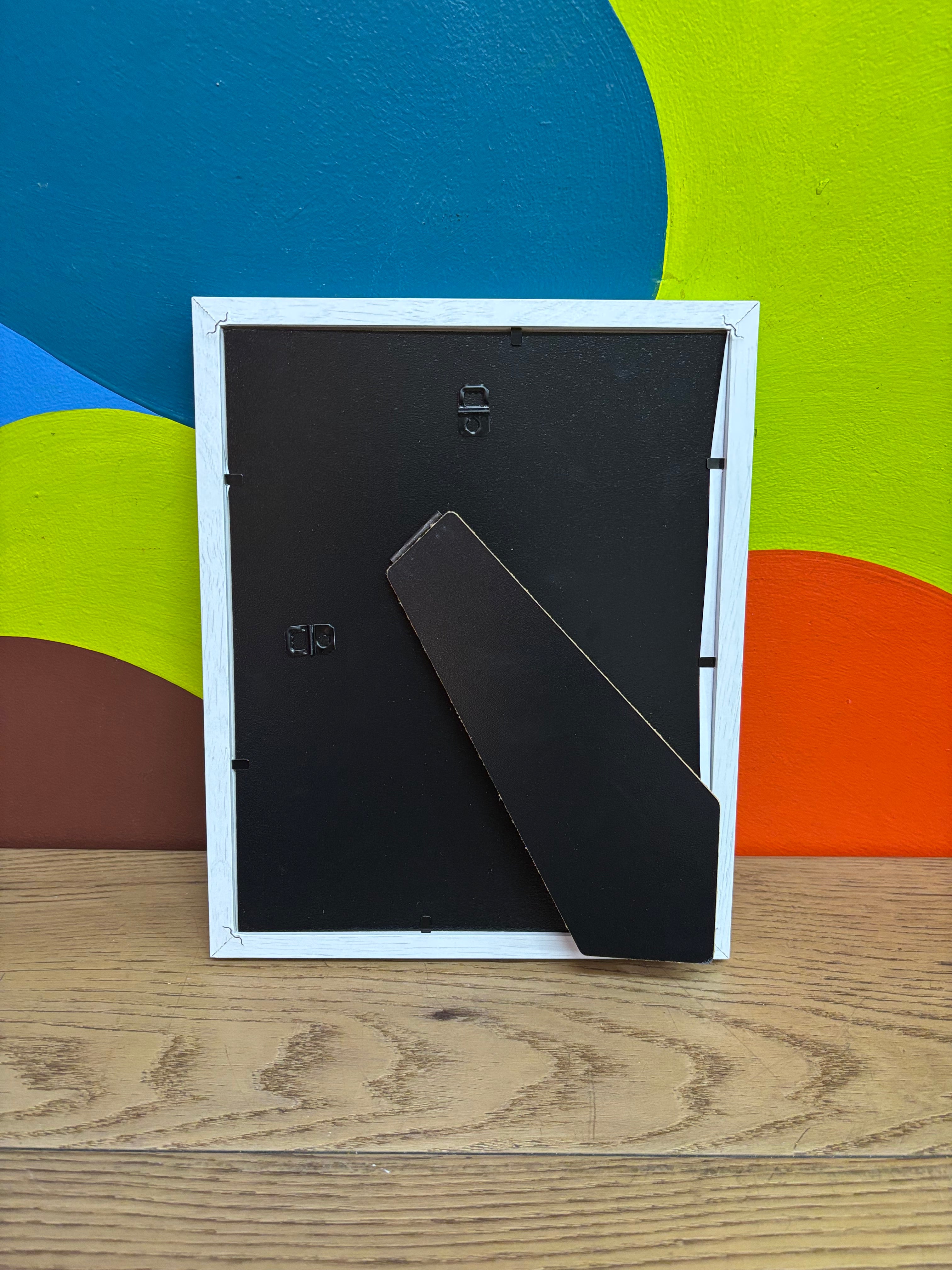 White Framed Print - France