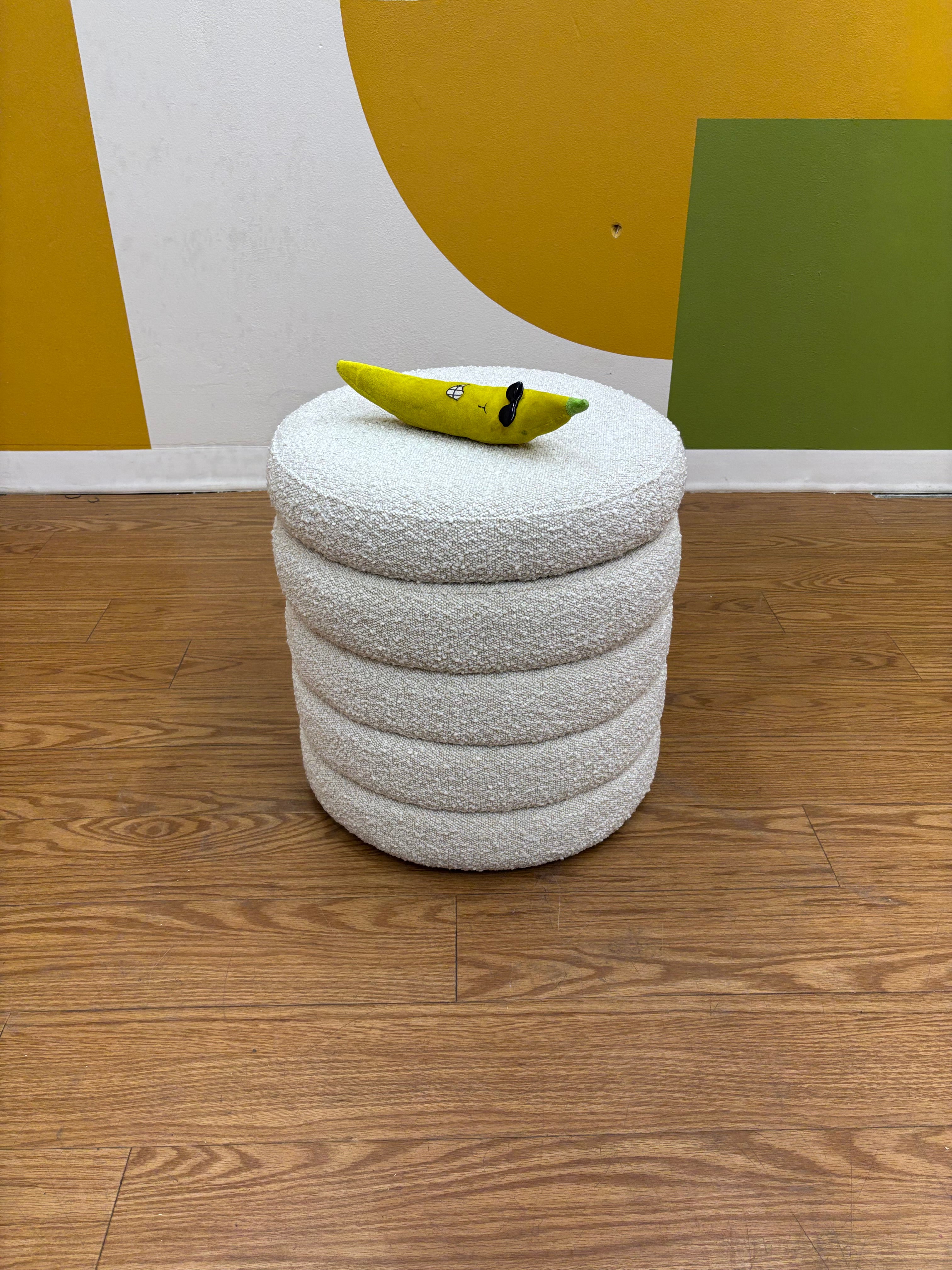 Cream Storage Stool