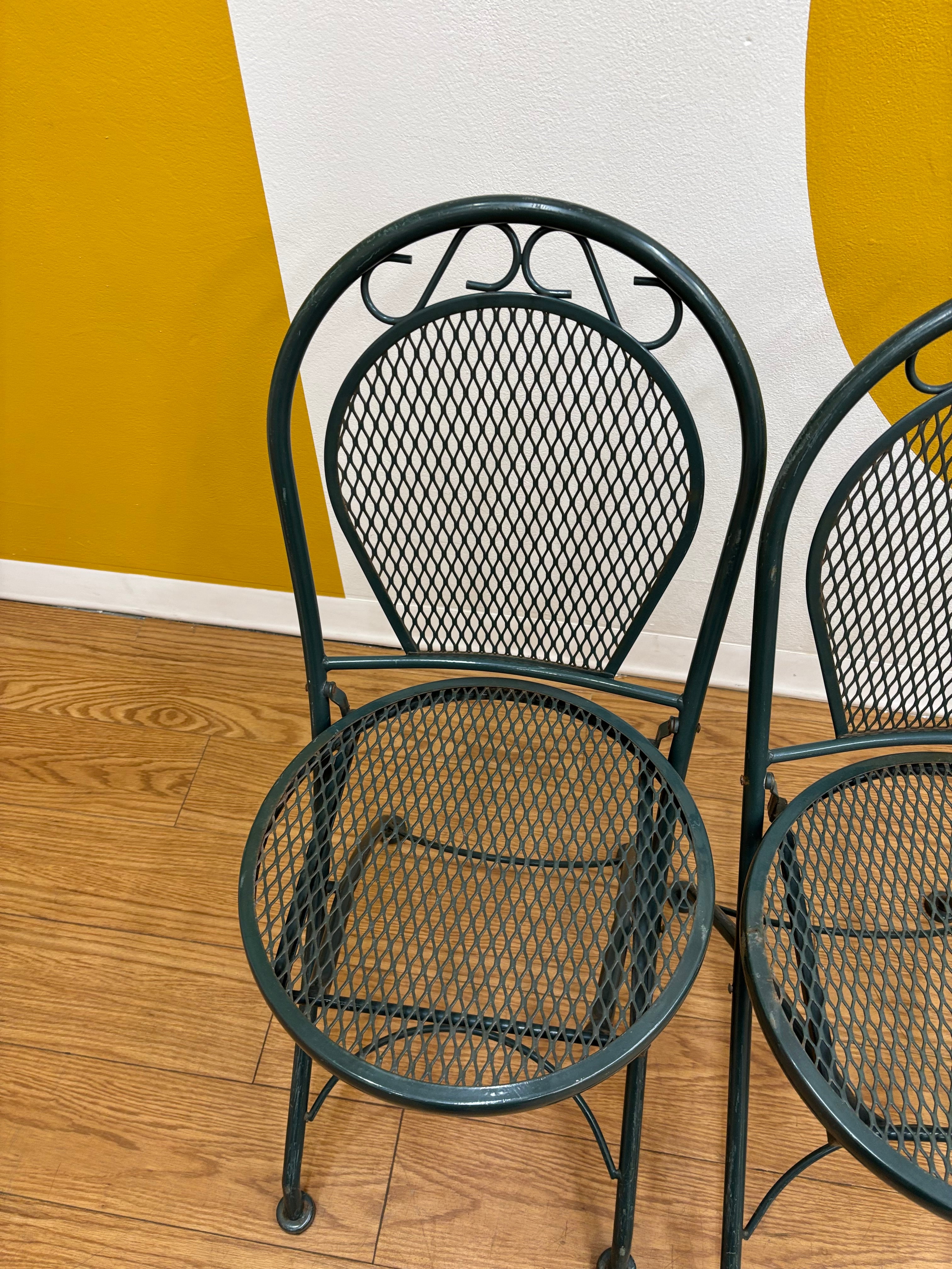 3 Piece Green Bistro Set