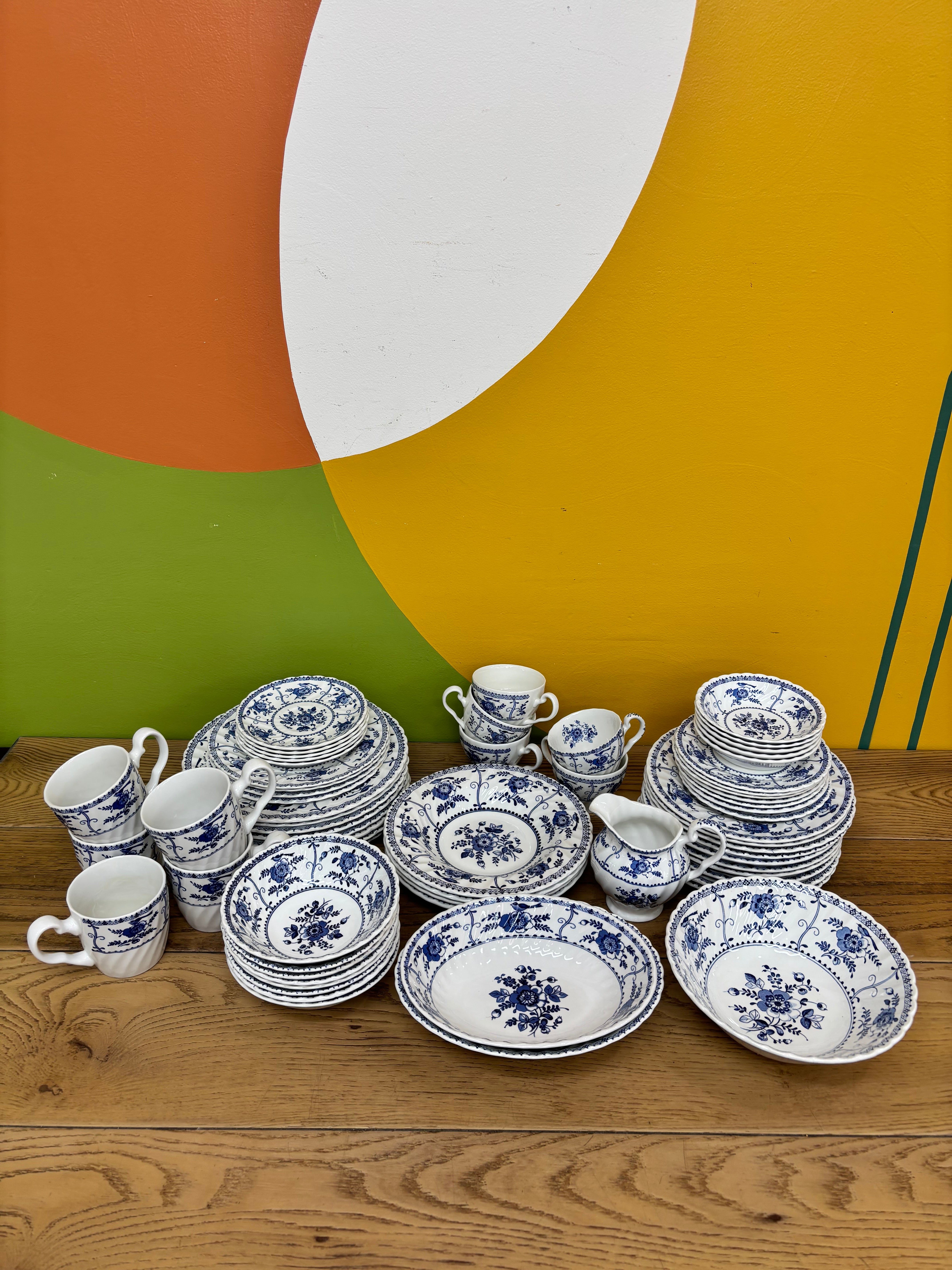 Blue and White Dinner Set