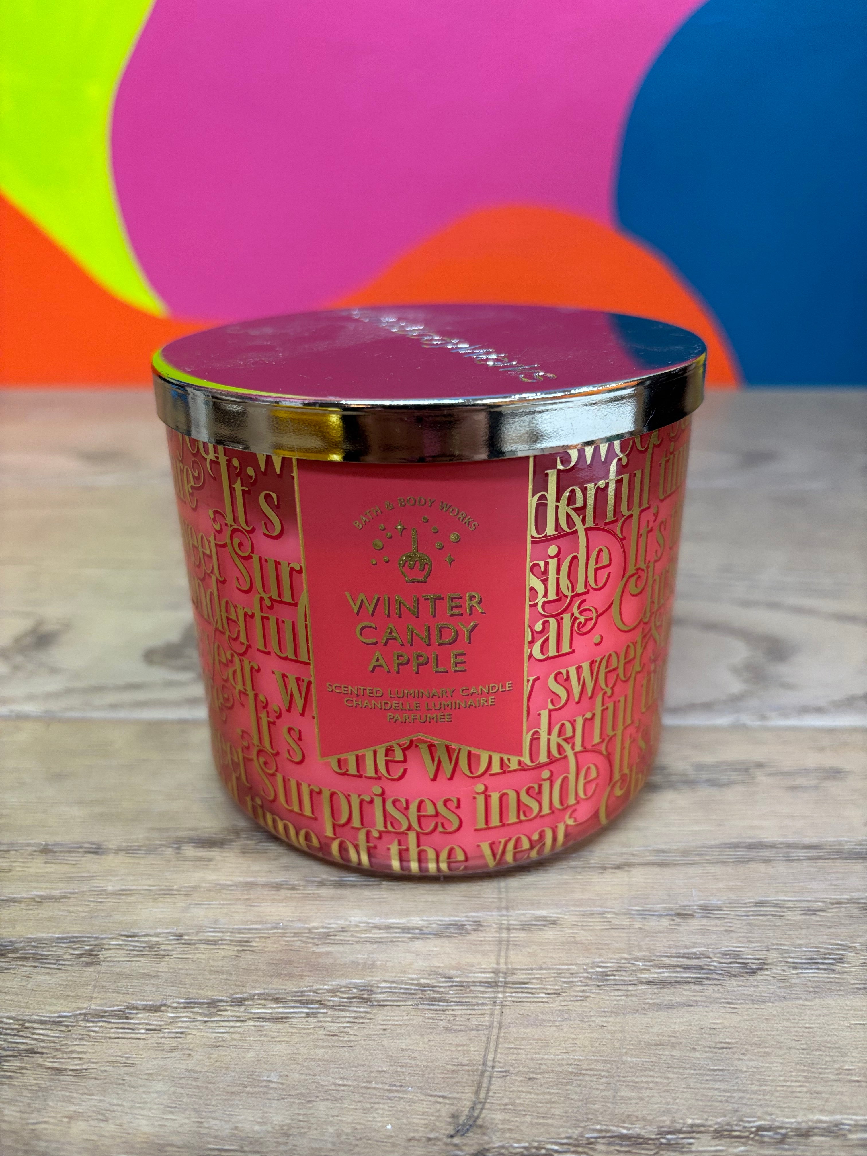 Winter Candy Apple 3 Wick Candle