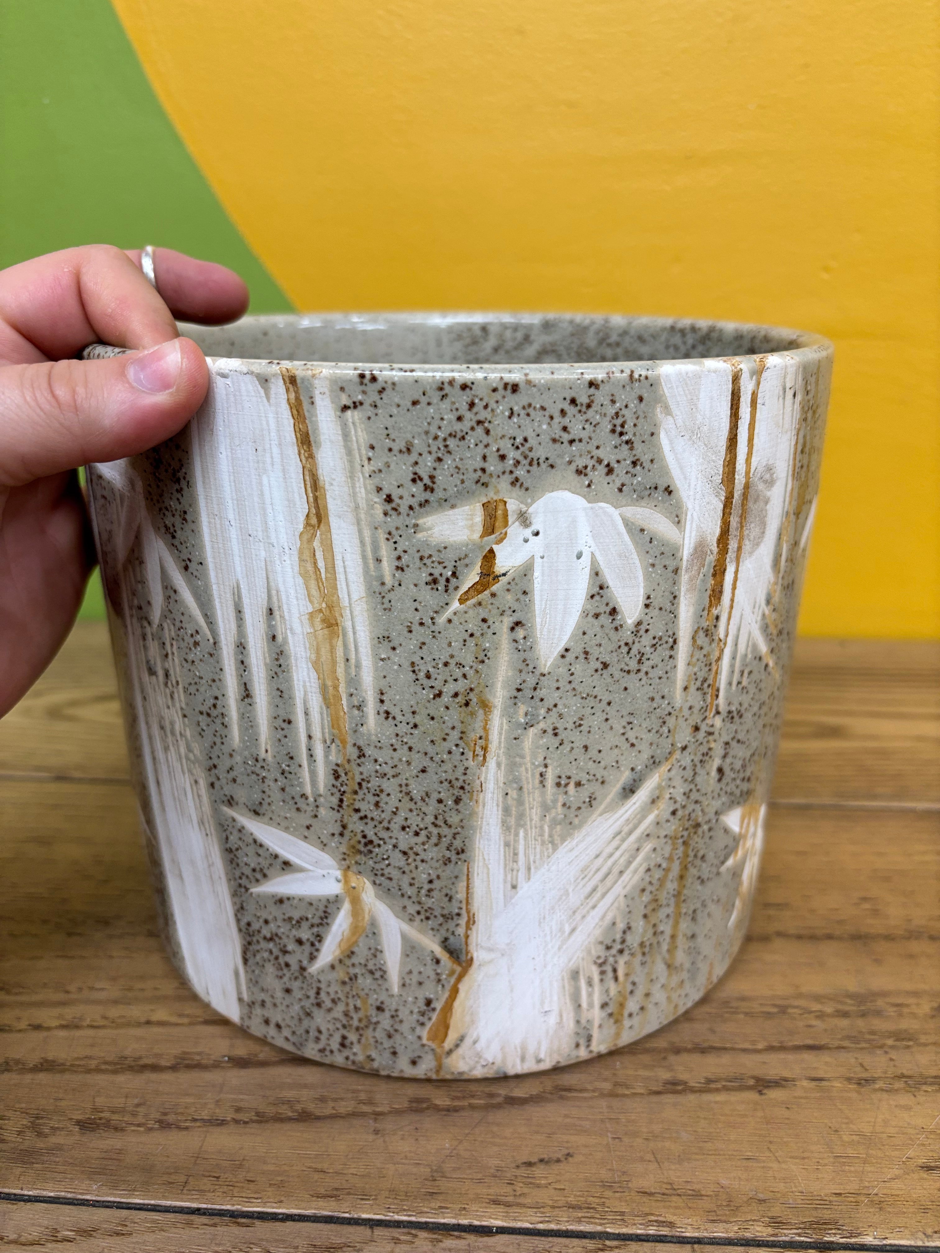 Speckled Ceramic Plant Pot