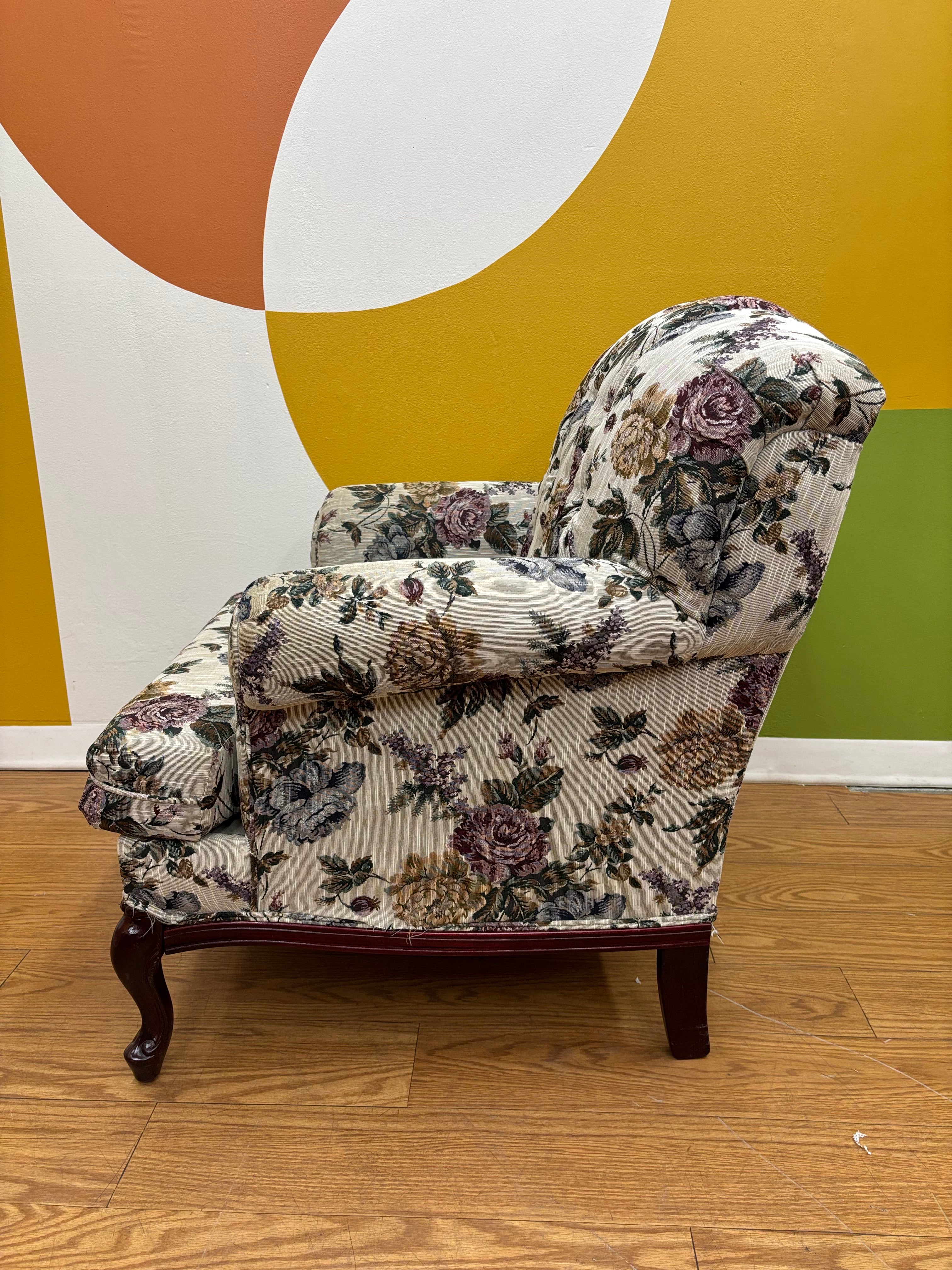Floral Accent Armchair