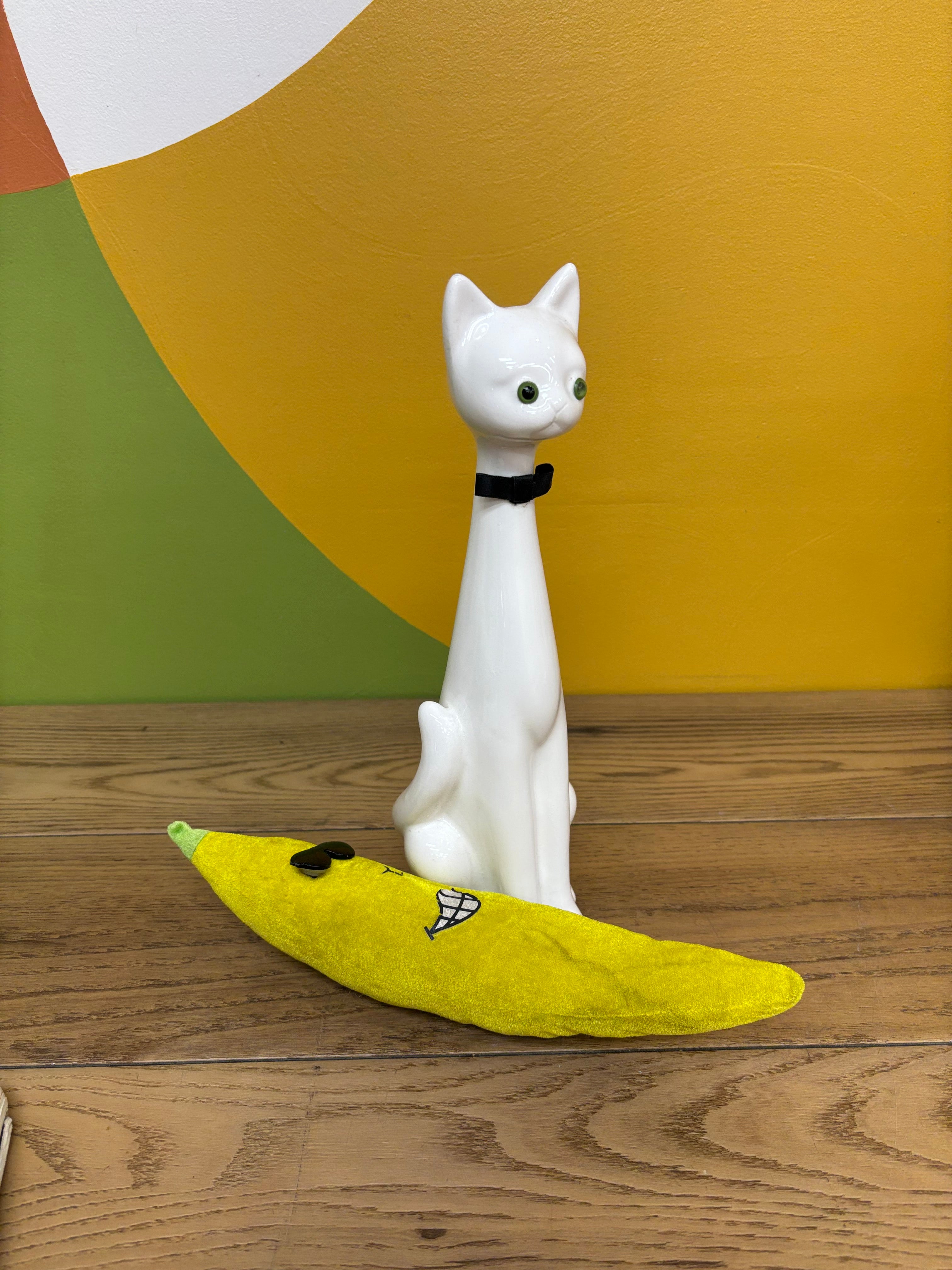 White Ceramic Cat