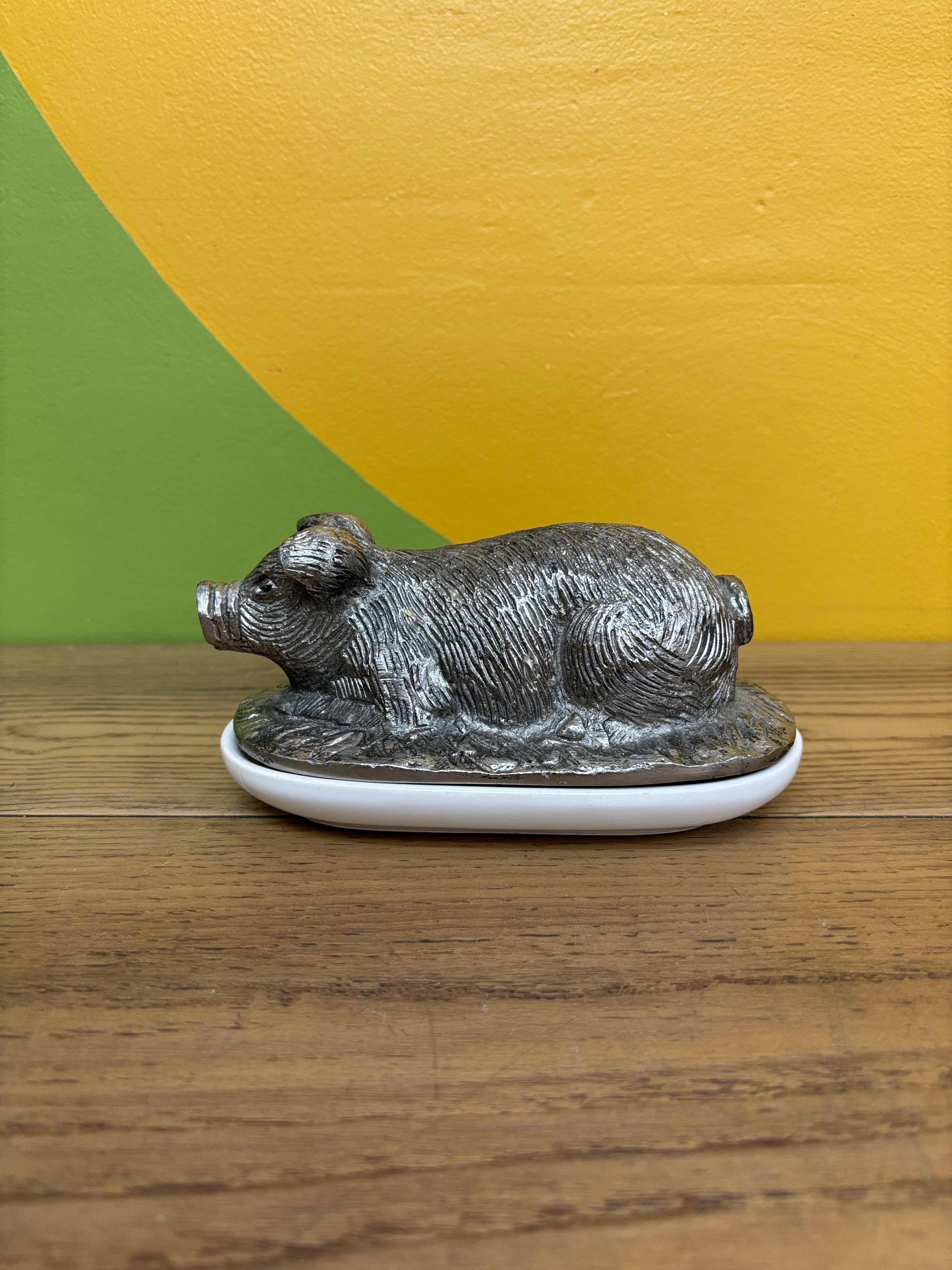 Pig Butter Dish