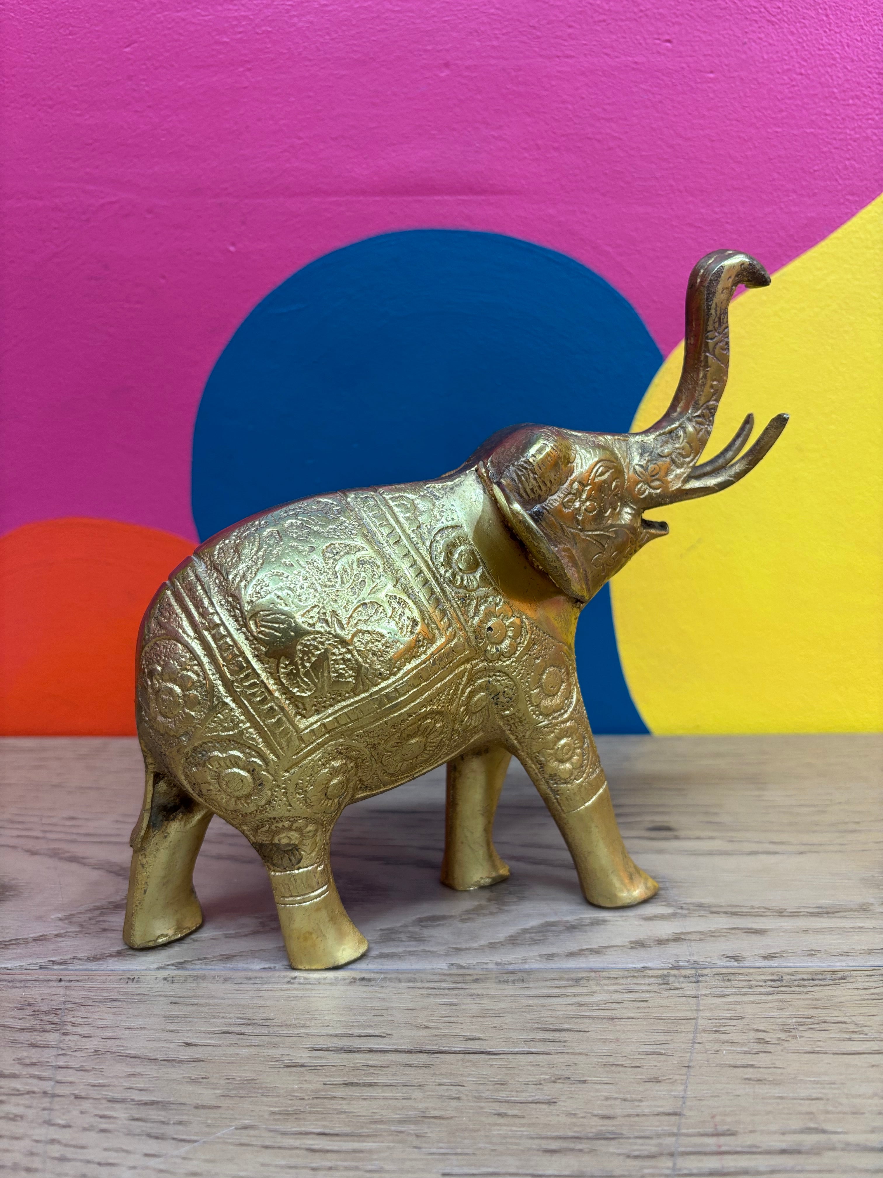 Brass Elephant Figurine