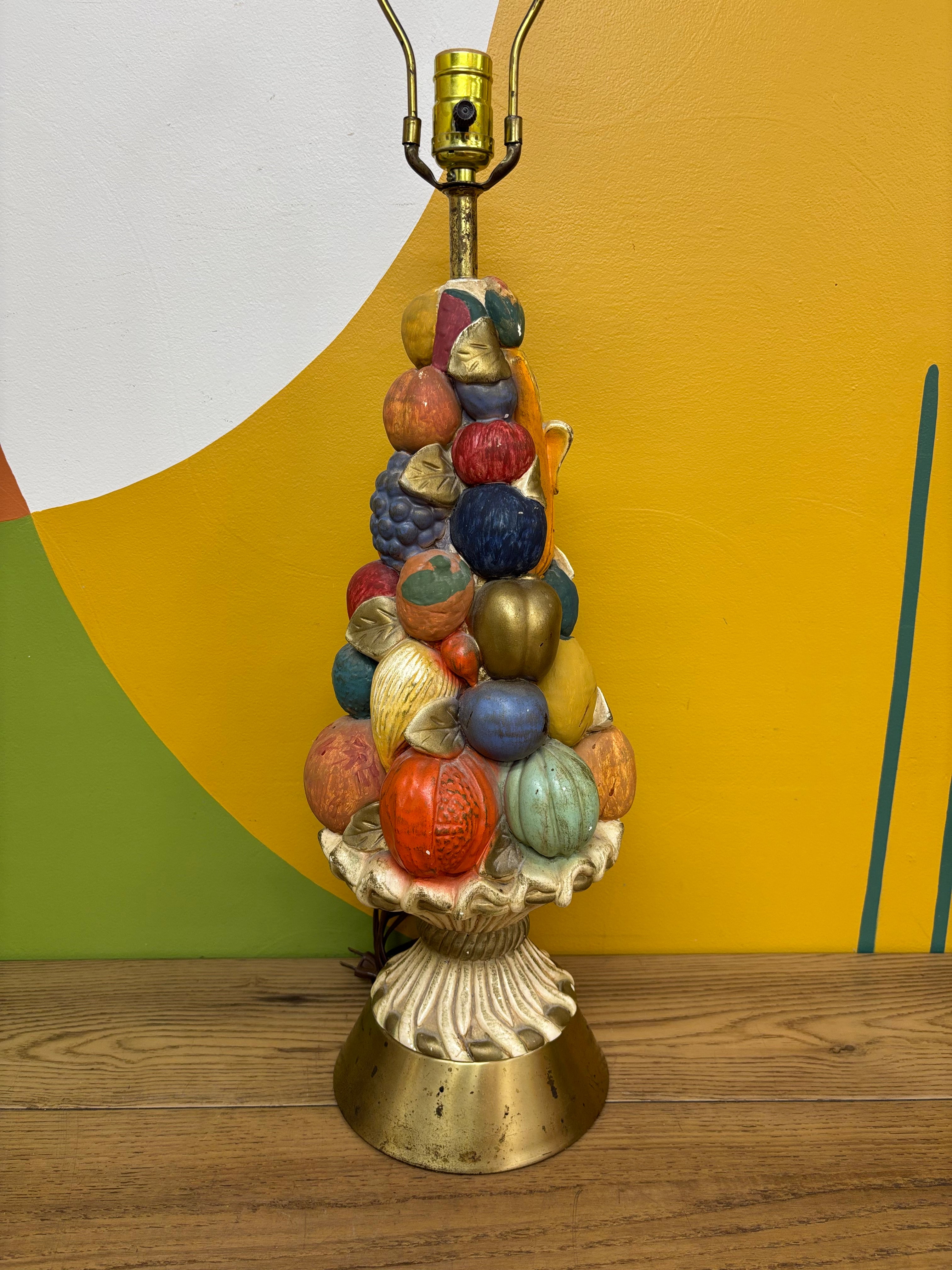Ceramic Fruit Table Lamp