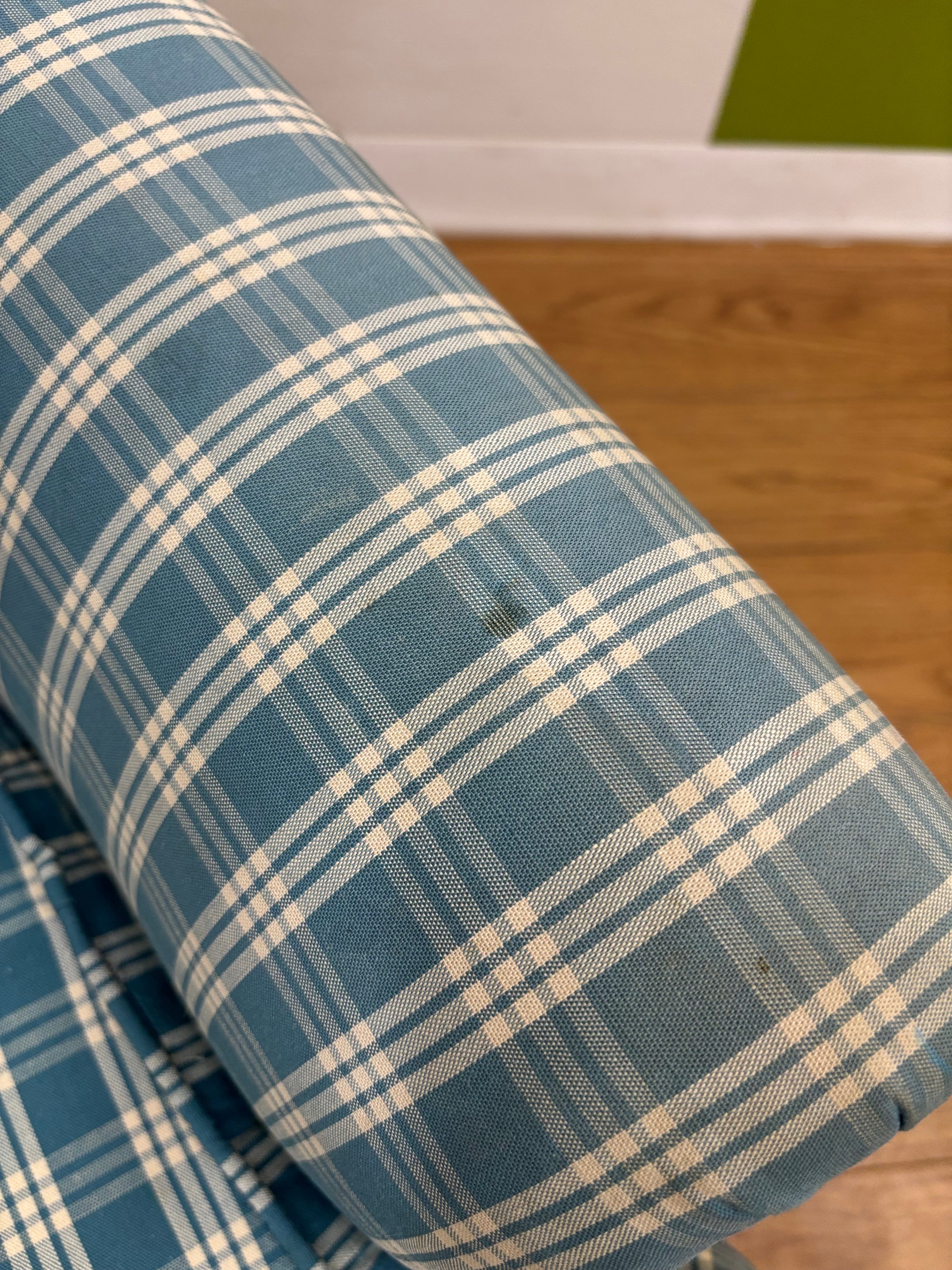 Blue Gingham Chair