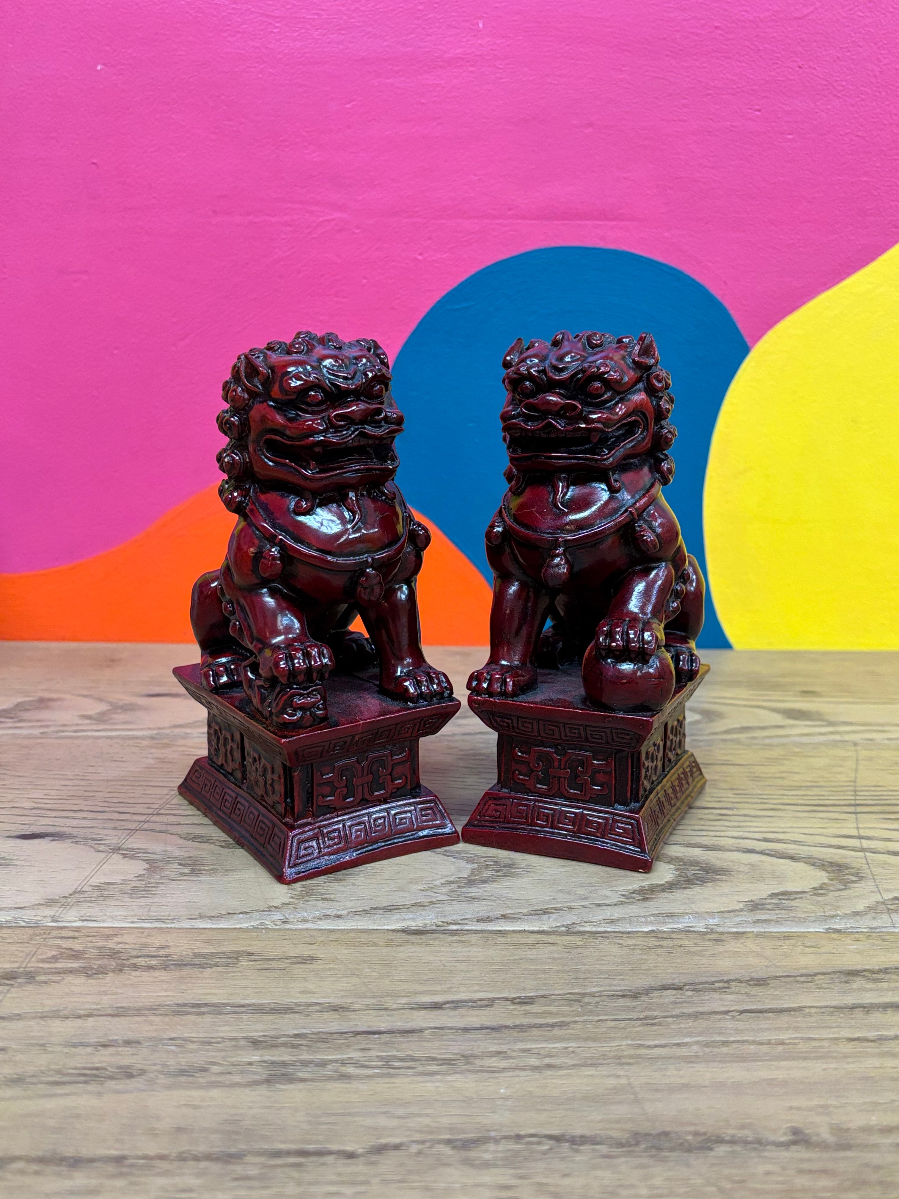 Red Dragon Bookends